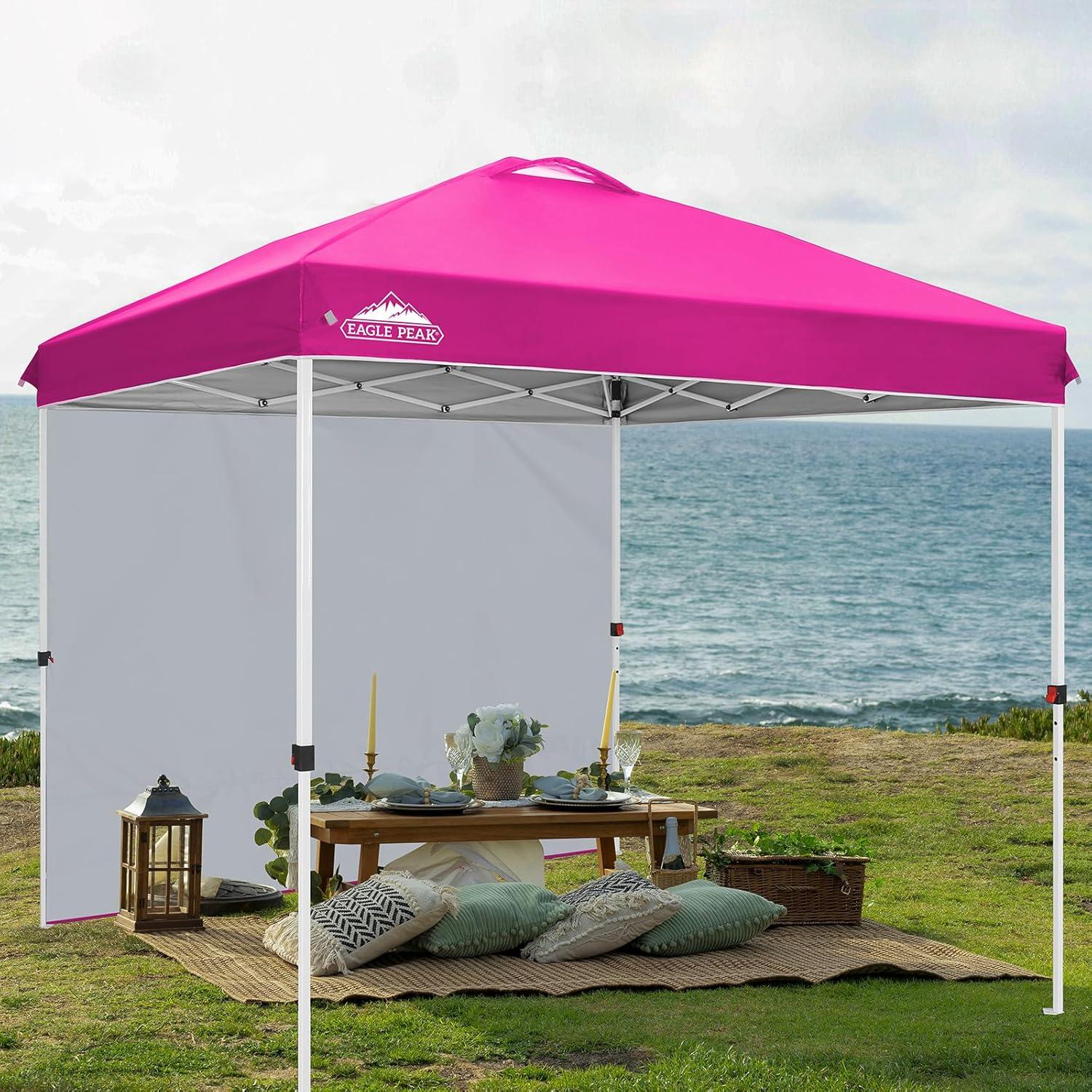 8 Ft. W x 8 Ft. D Steel Pop-Up Canopy