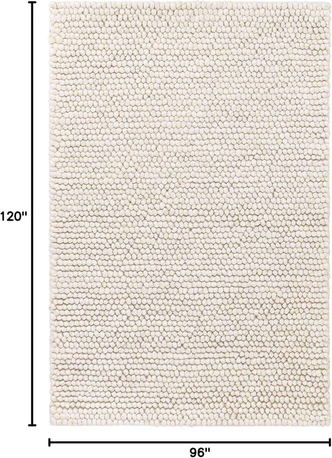 Niels Ivory Handwoven Wool/Viscose Rug