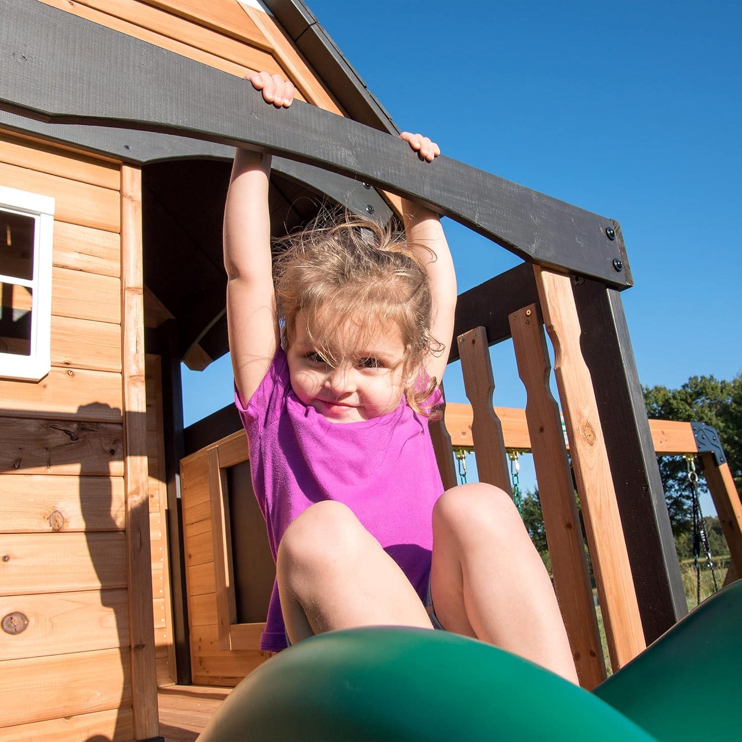 Backyard Discovery Canyon Creek All Cedar Swing Set