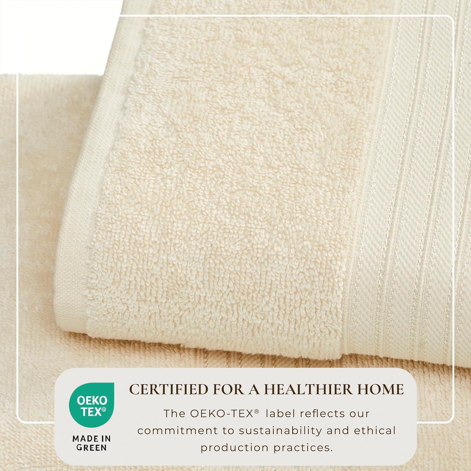 Hokku Designs Super Soft 100% Cotton Quick-Dry Bath Towels (Set of 4)