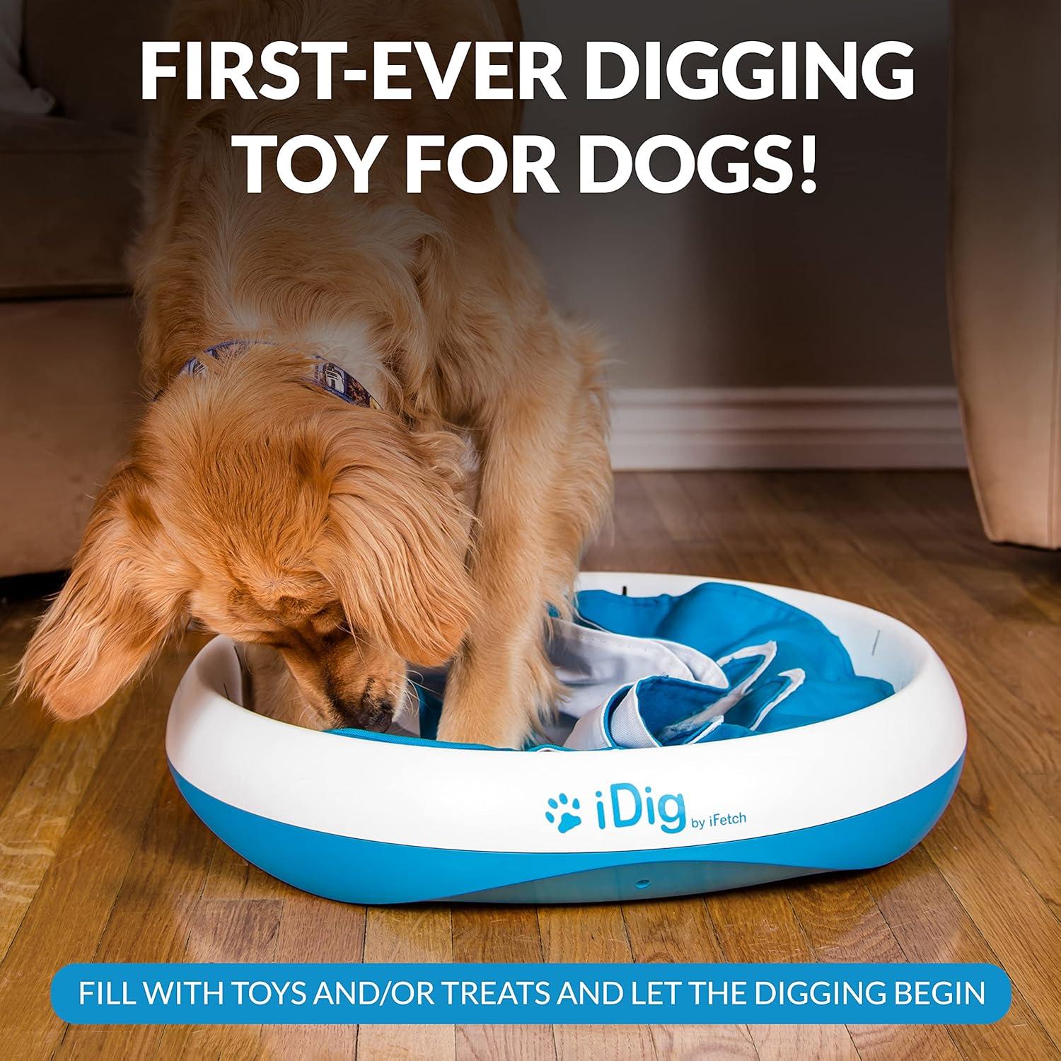 iFetch iDig Stay Dog Digging Toy, Interactive Sniff Mat for Dogs, Activity Treat Puzzle for Mental Stimulation and Enrichment