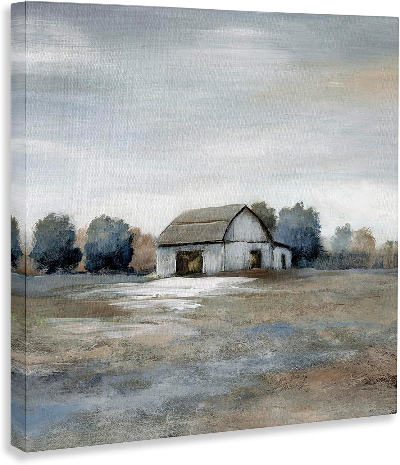 Stupell Industries Countryside Barn Neutral Tones Canvas Wall Art By Nan