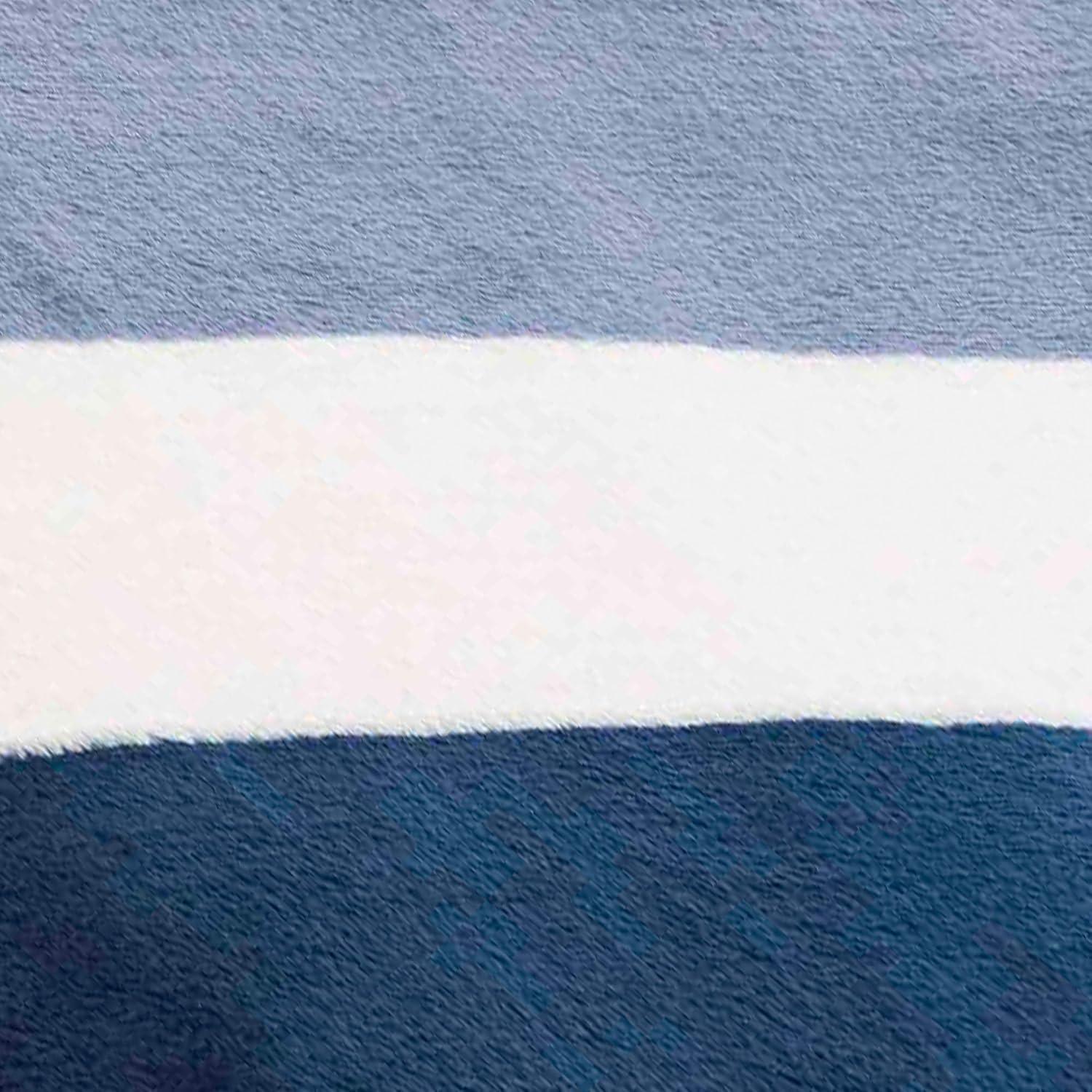 Nautica Nautica Awning Stripe Ultra Soft Plush Throw Blanket