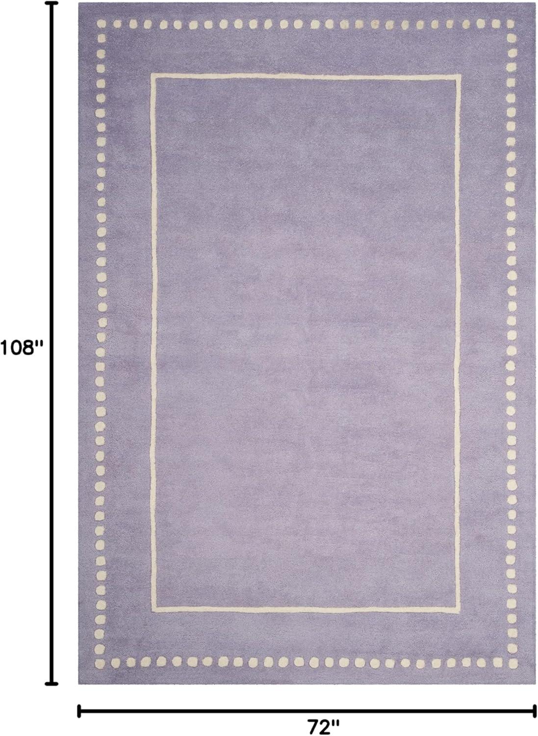 Bella BEL151 Hand Tufted Area Rug - Lavander/Ivory - 6'x9' - Safavieh.