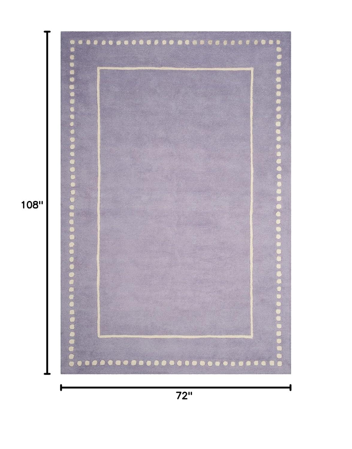 Bella BEL151 Hand Tufted Area Rug - Lavander/Ivory - 6'x9' - Safavieh.