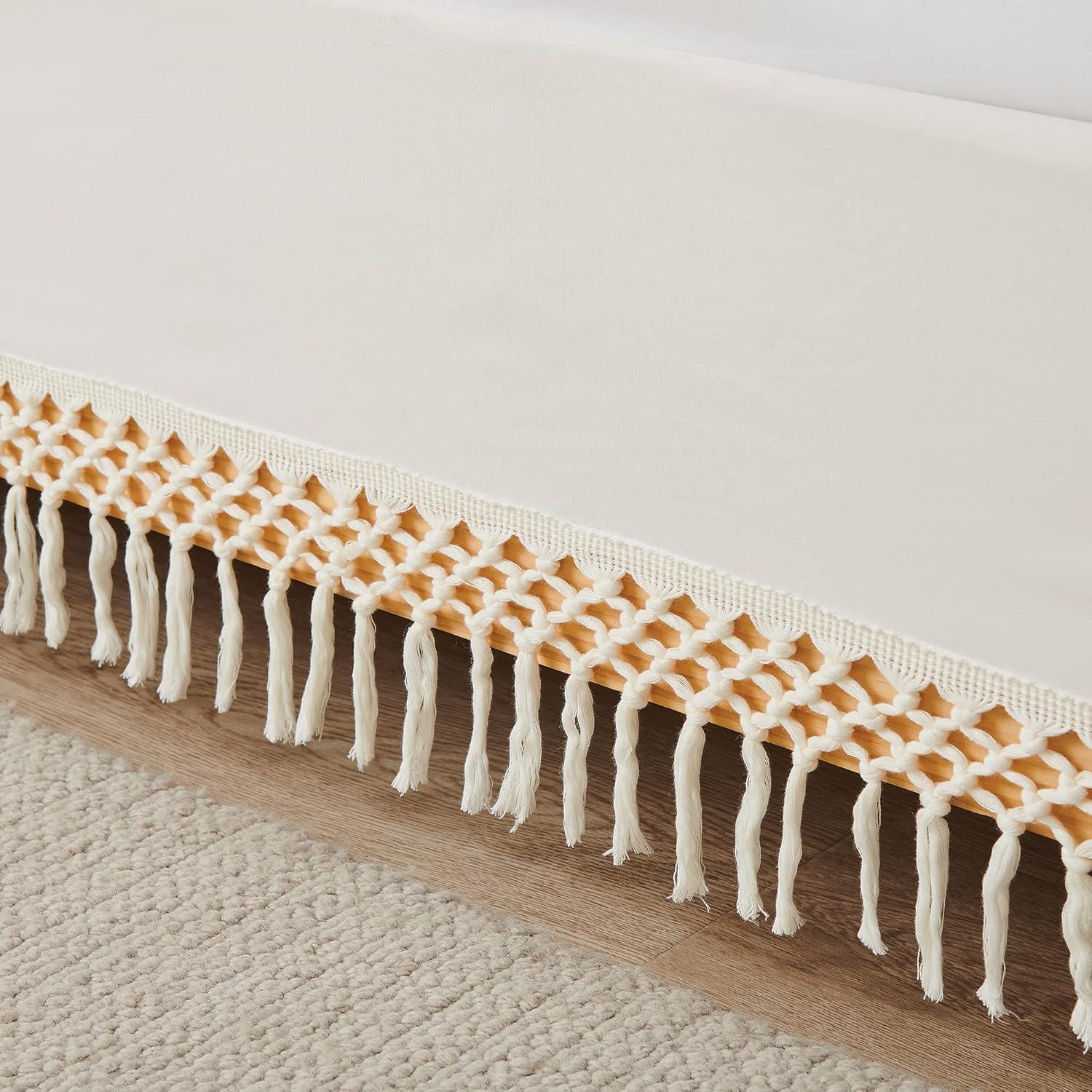 Sweet Jojo Designs Boho Fringe Macrame 14" Bed Skirt by Sweet Jojo Designs
