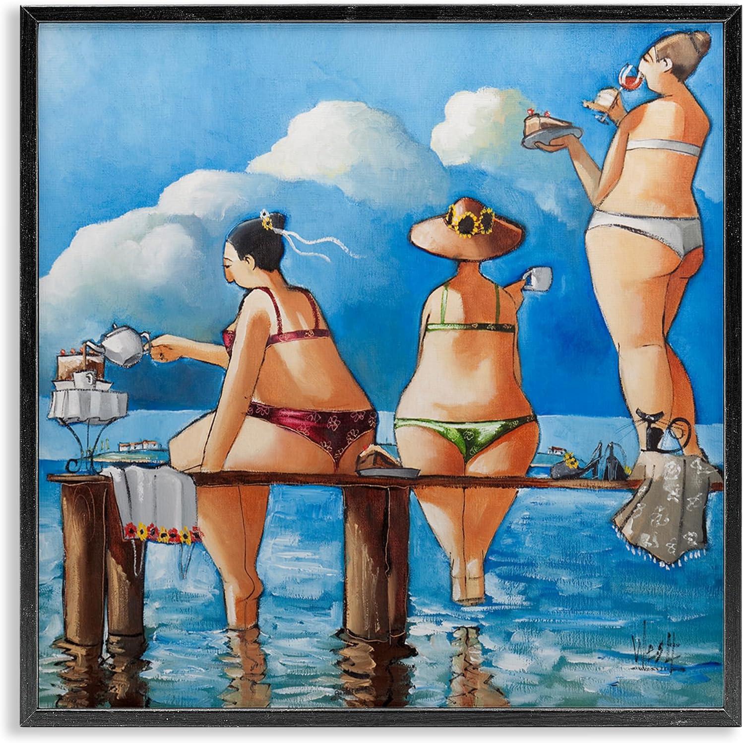 Stupell Industries " Whimsical Summer Beach Ladies " by Ronald West