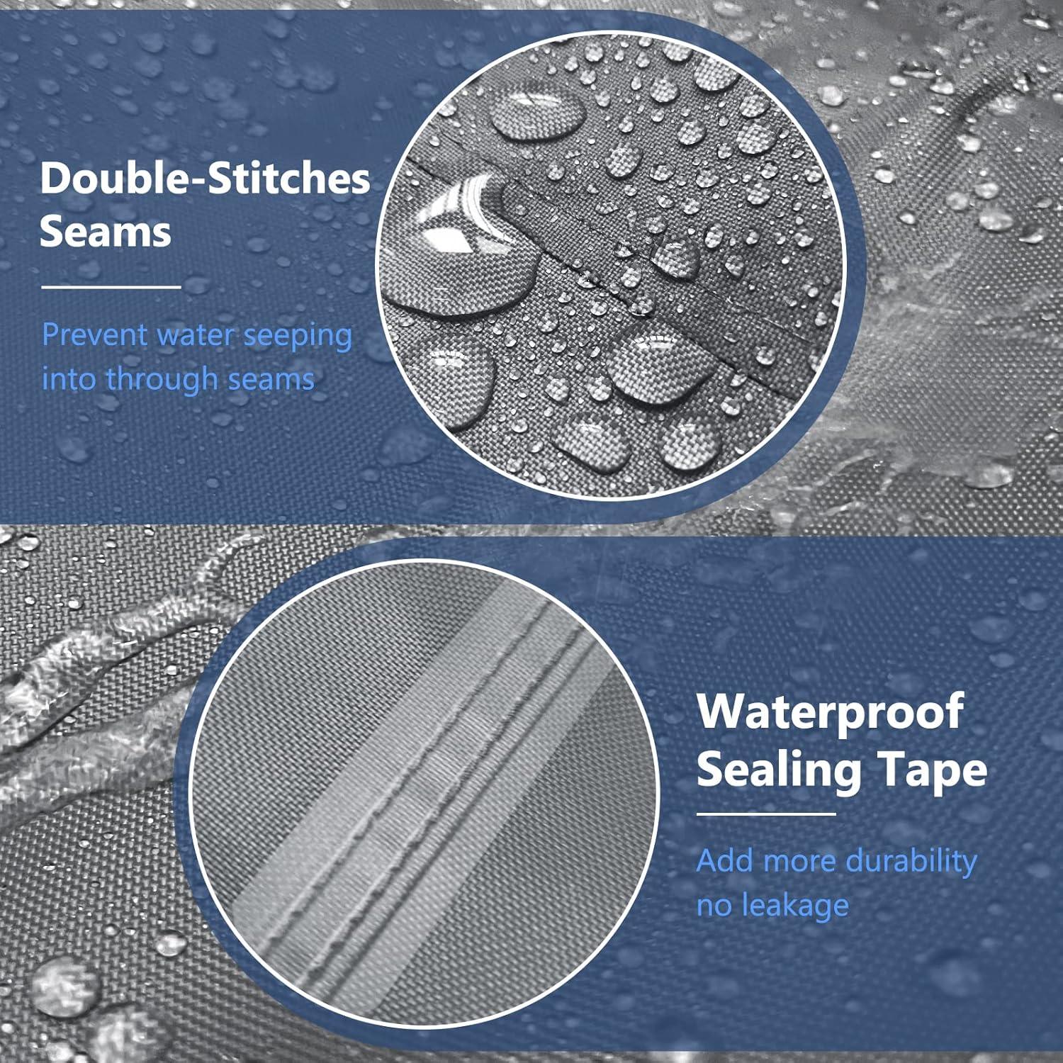 Arlmont & Co. Heavy Duty Waterproof Patio Furniture Set Covers for 4 Pieces Outdoor Conversation Set