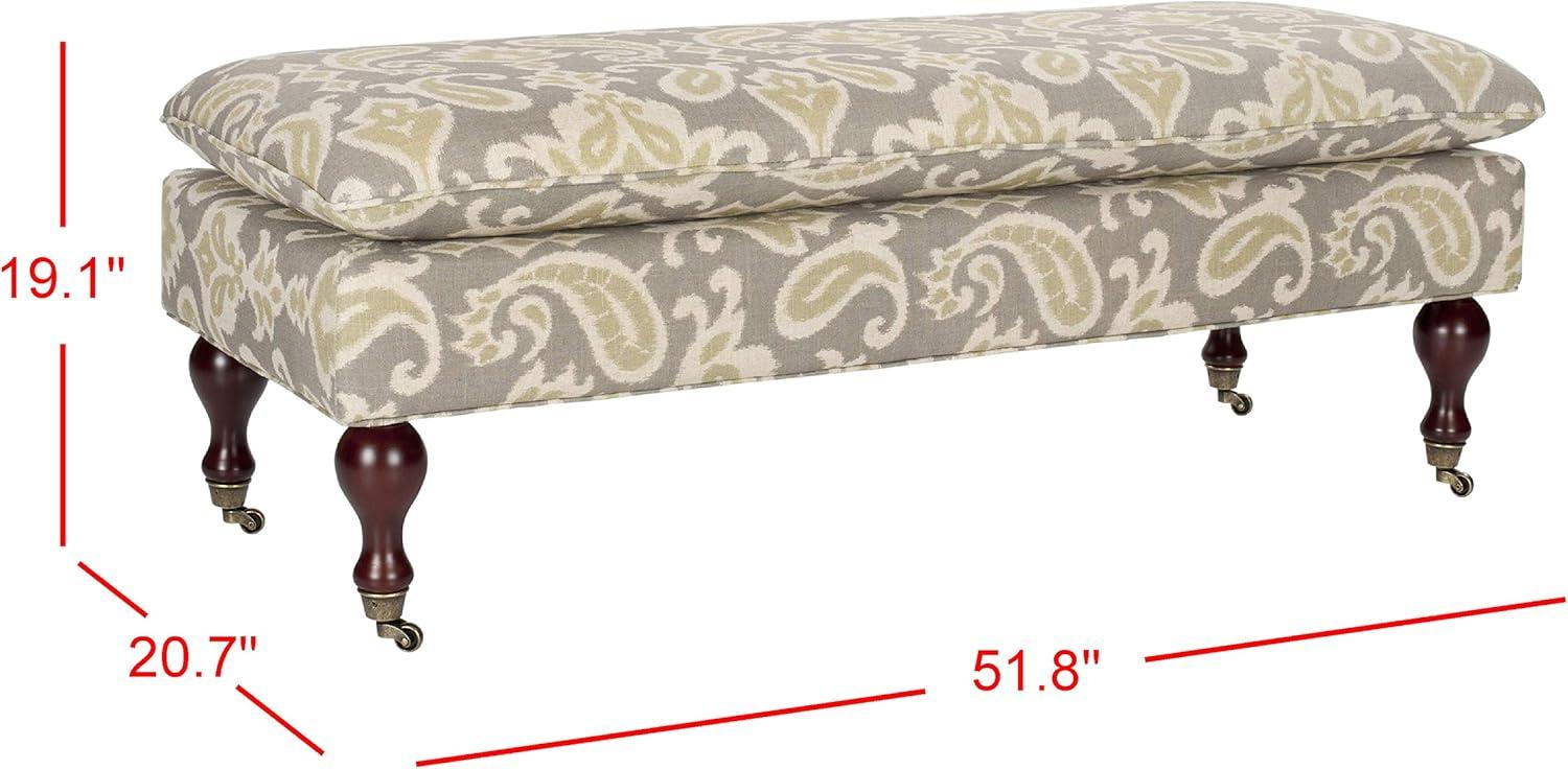 Safavieh Hampton Pillowtop Paisley Bench