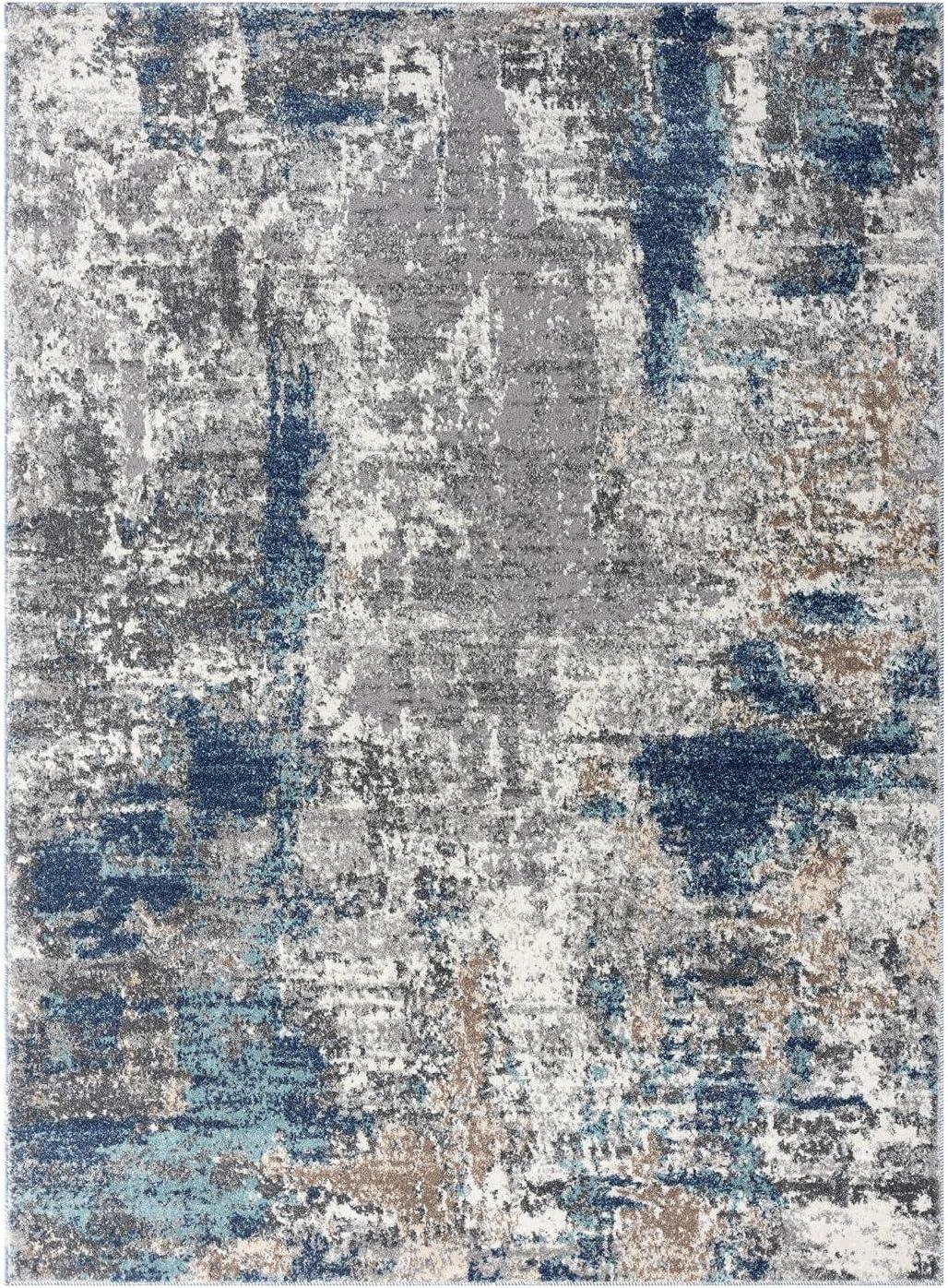 Luxe Weavers Modern Abstract Area Rug, Gray 2x3