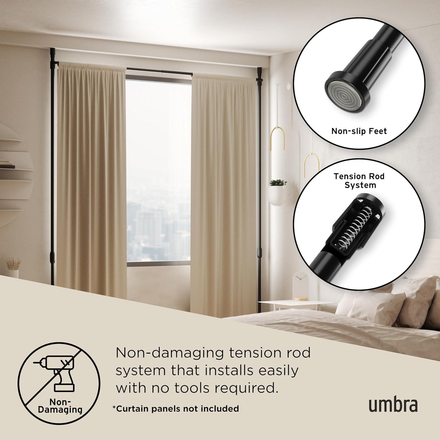 Umbra Anywhere Rod 36"x66" Black