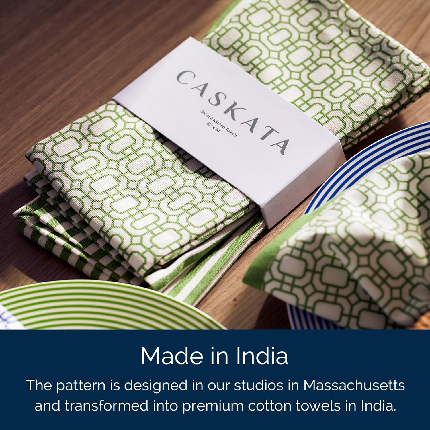 Caskata Newport Stripe Tea Towel Kitchen Towel (Set of 2)