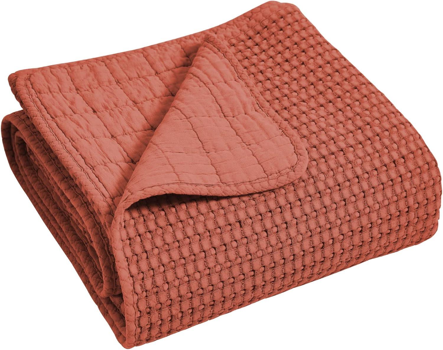 Mills Waffle Adobe King Bedspread Set - Levtex Home