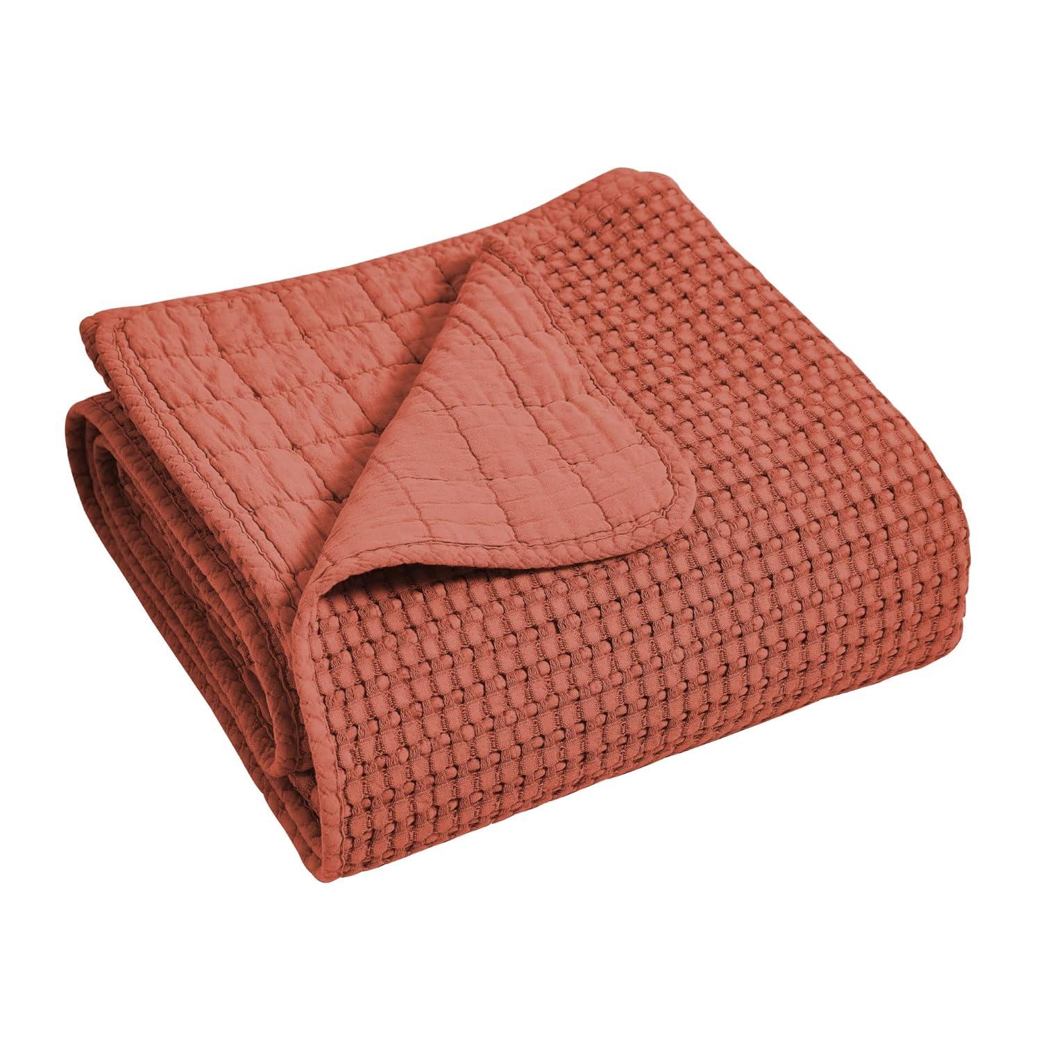 Mills Waffle Adobe King Bedspread Set - Levtex Home