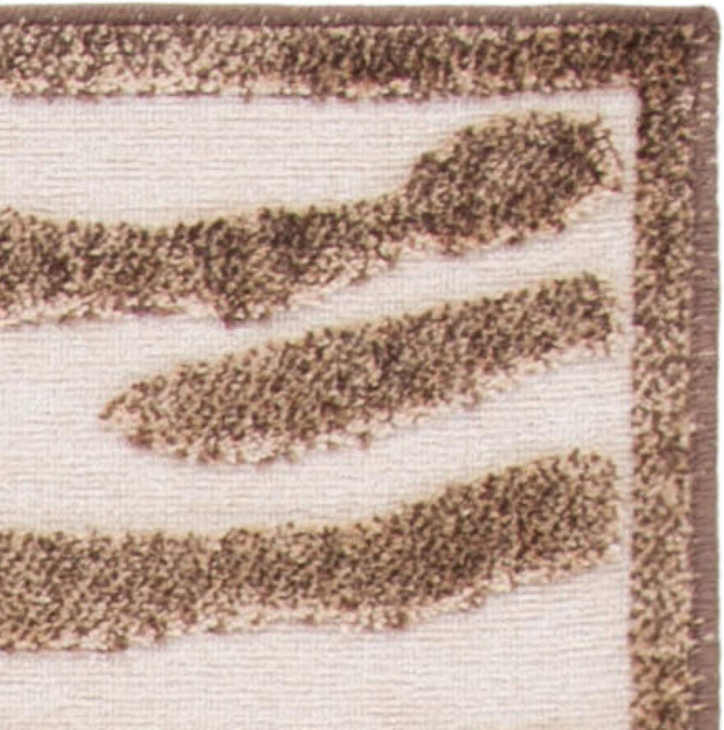 Paradise PAR83 Power Loomed Area Rug - Creme/Brown - 5'3"x7'6" - Safavieh.