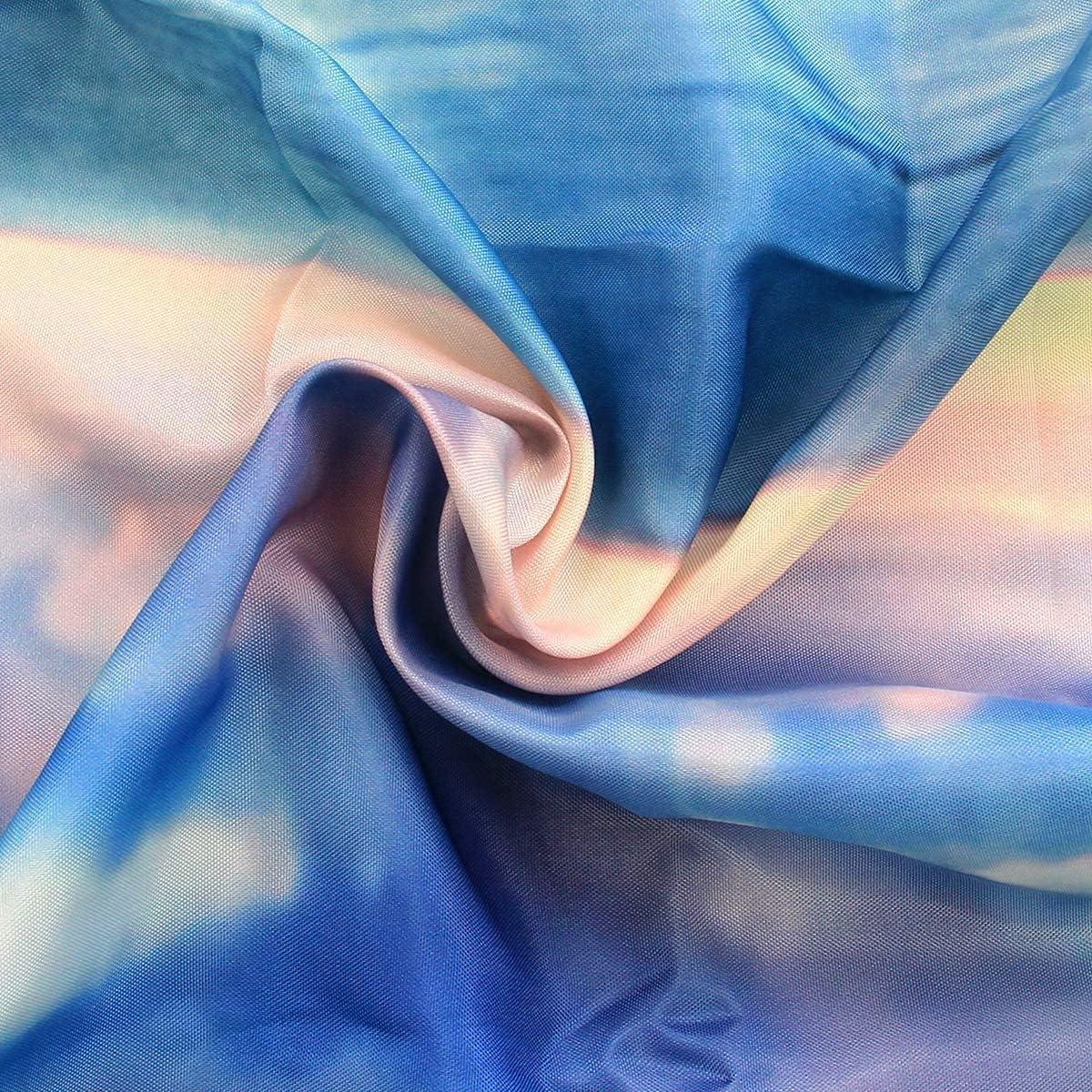 Riyidecor Ocean Beach Shower Curtain 72Wx72H Inch Beachy Coatsal Seaside Seashore Summer Tropical Sunset Nature Landscape Bathroom Decor Fabric Polyester Waterproof 12 Pack Hooks