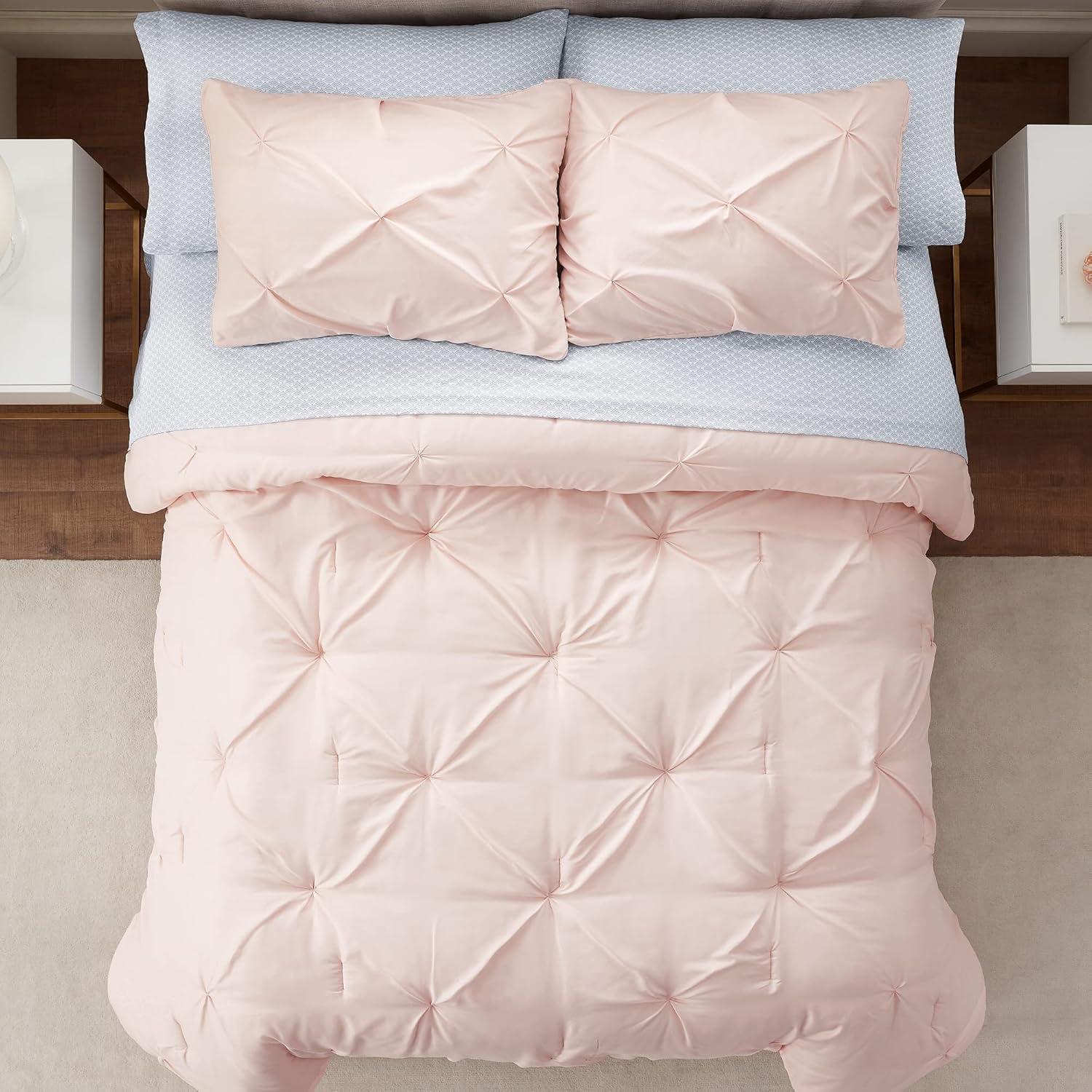 Serta Serta Simply Clean Microfiber Pleated 7 Piece Comforter Set