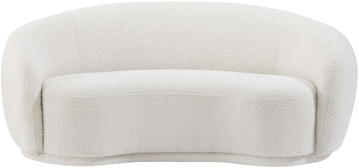 Meridian Furniture Hyde Modern Boucle Loveseat, Cream