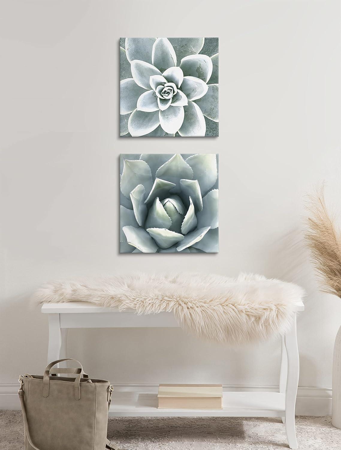 Union Rustic " Soft Botanical Succulents " by The Creative Bunch Studio 2 - Pieces