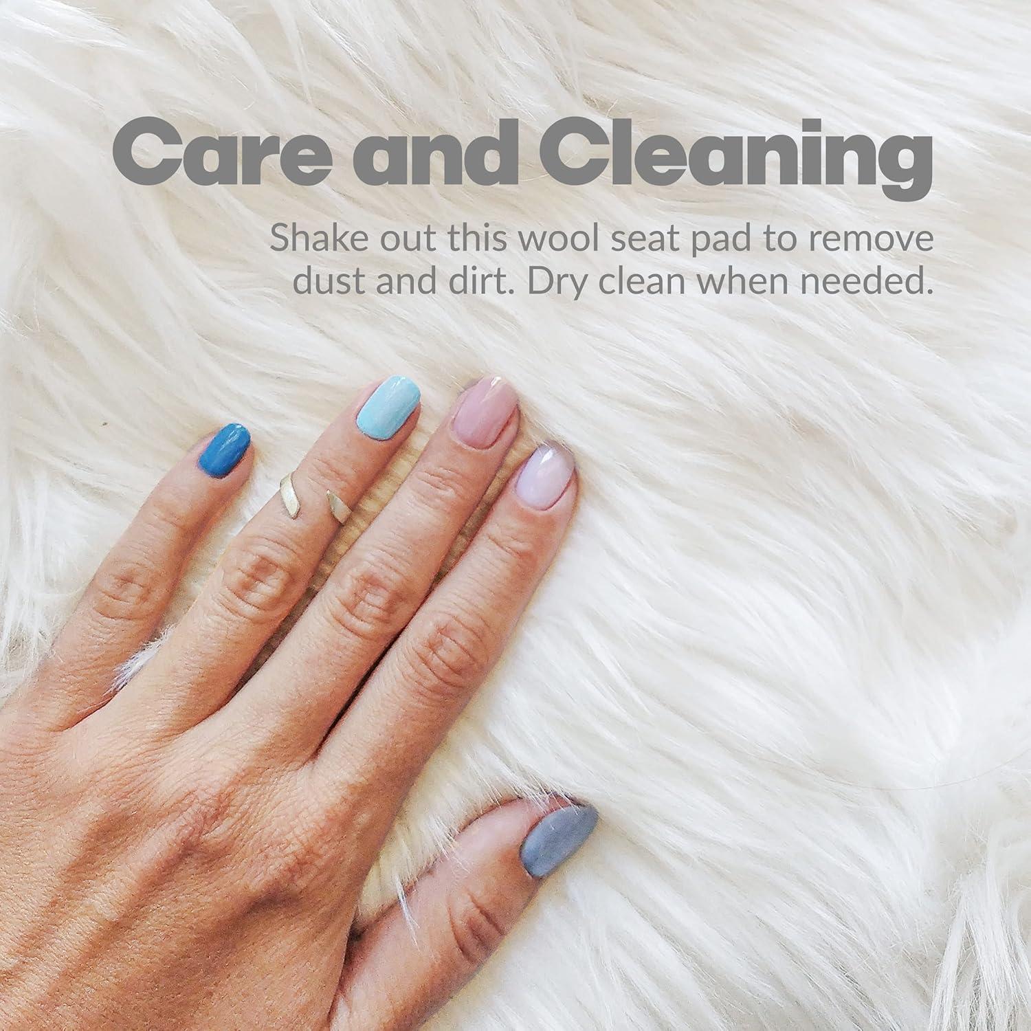 Natural New Zealand Sheepskin Chair Pad | 4-Pack | Natural | 17"x17"