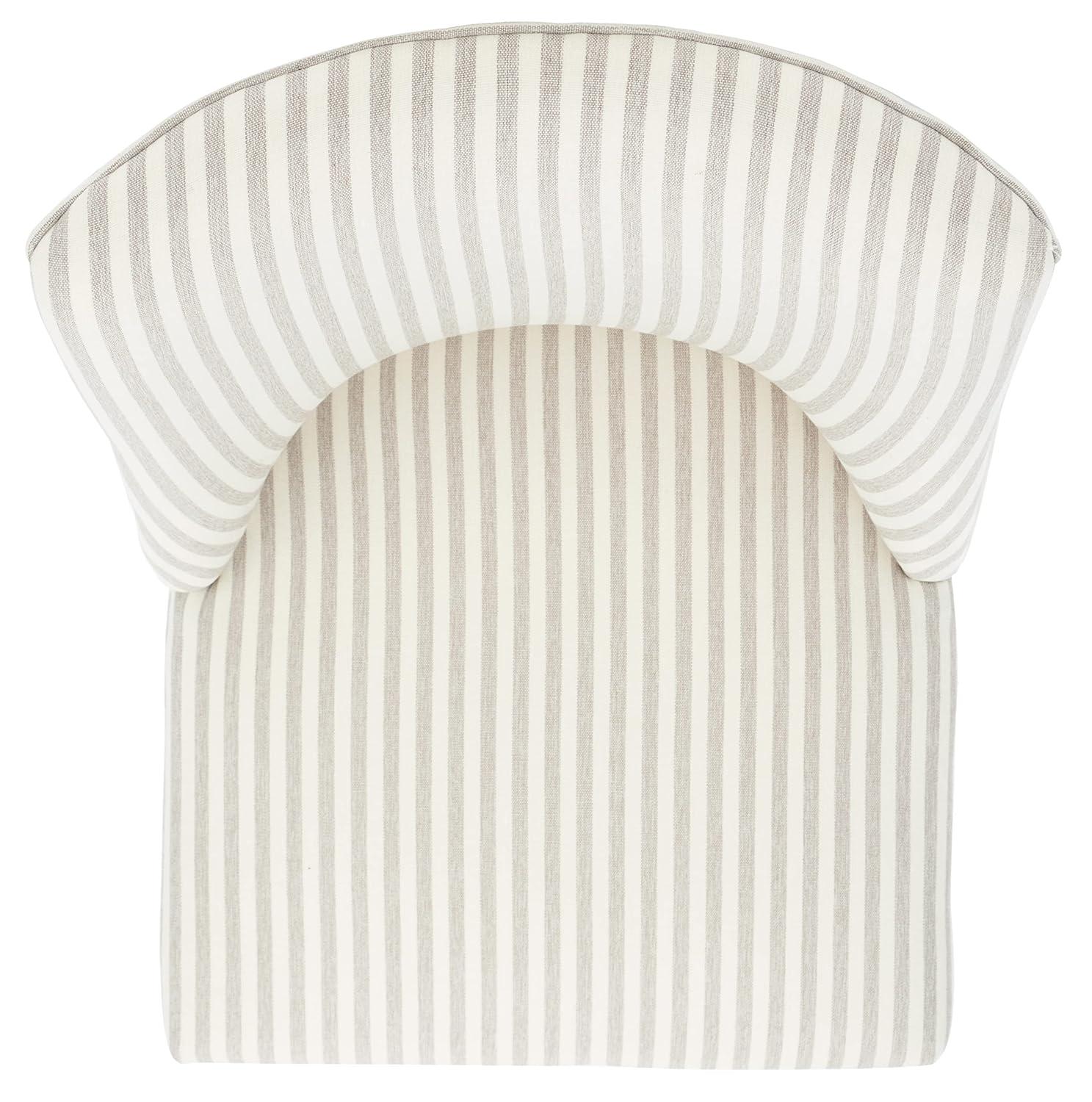 Scarlet Desk Chair - Beige Stripe - Safavieh