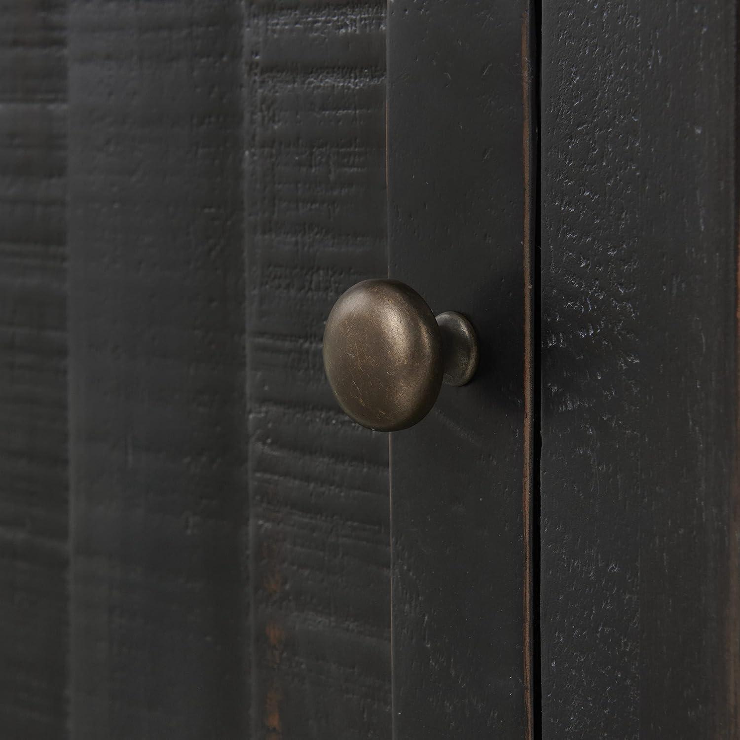 Martin Svensson Home Monterey Chairside Table with Power, Cream White and Brown