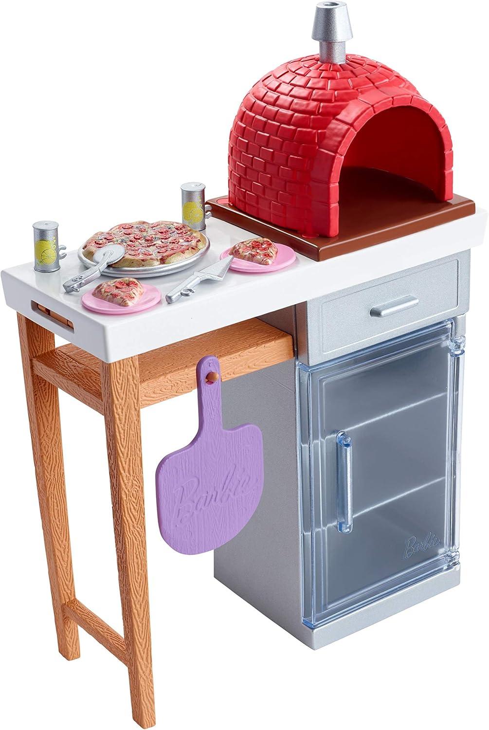 Barbie Estate Outdoor Furniture Set, Brick Pizza Oven