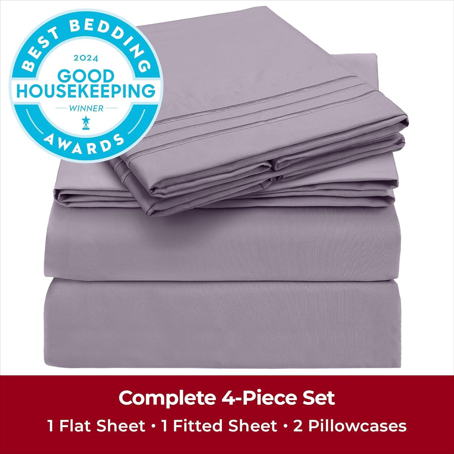 4 Piece Microfiber Sheet Set - Mellanni