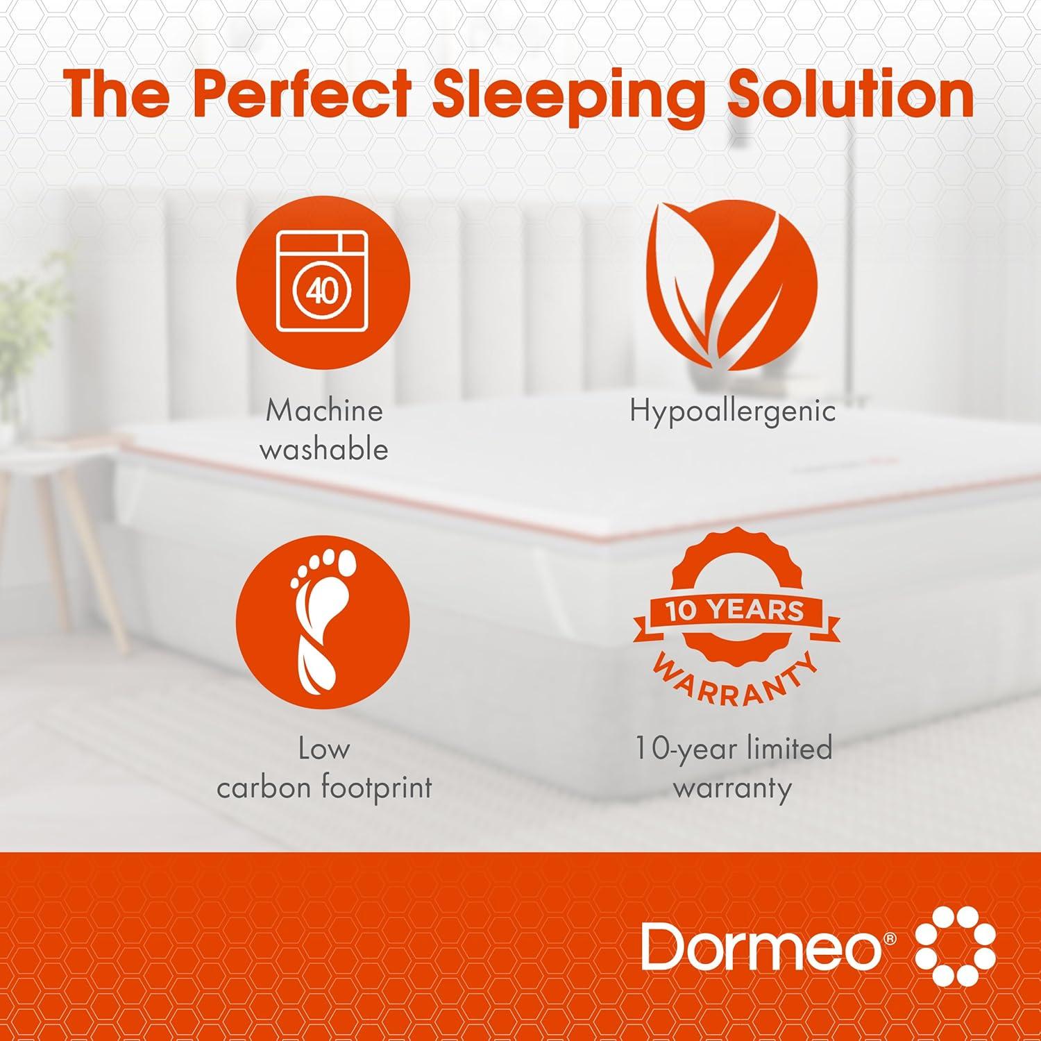 Dormeo Premium Mattress Topper Twin Bed 3 inch Cooling Mattress Topper with Octaspring Technology