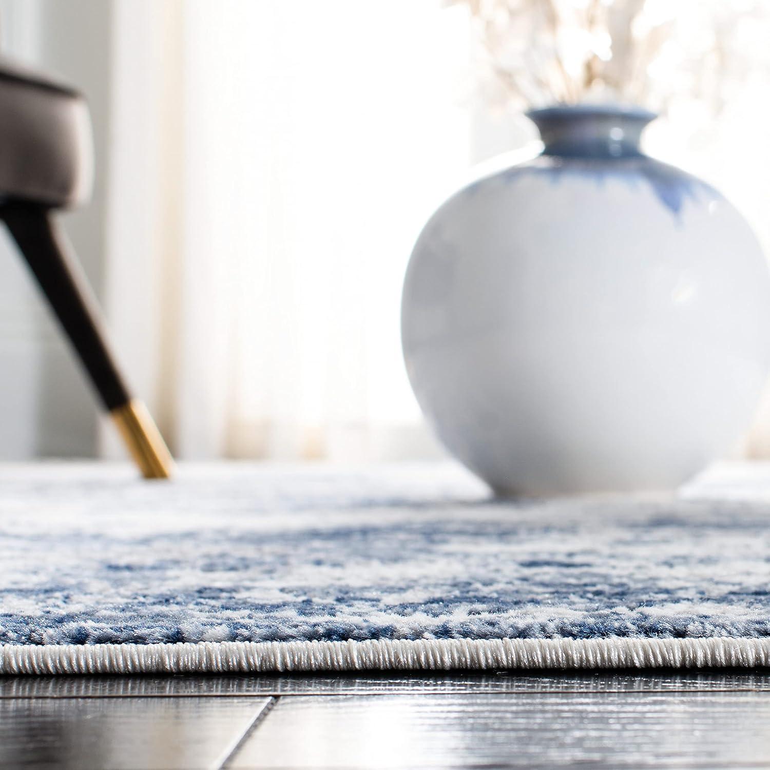 Amelia ALA705 Power Loomed Accent Rug - Navy/Grey - 2'2"x4' - Safavieh.
