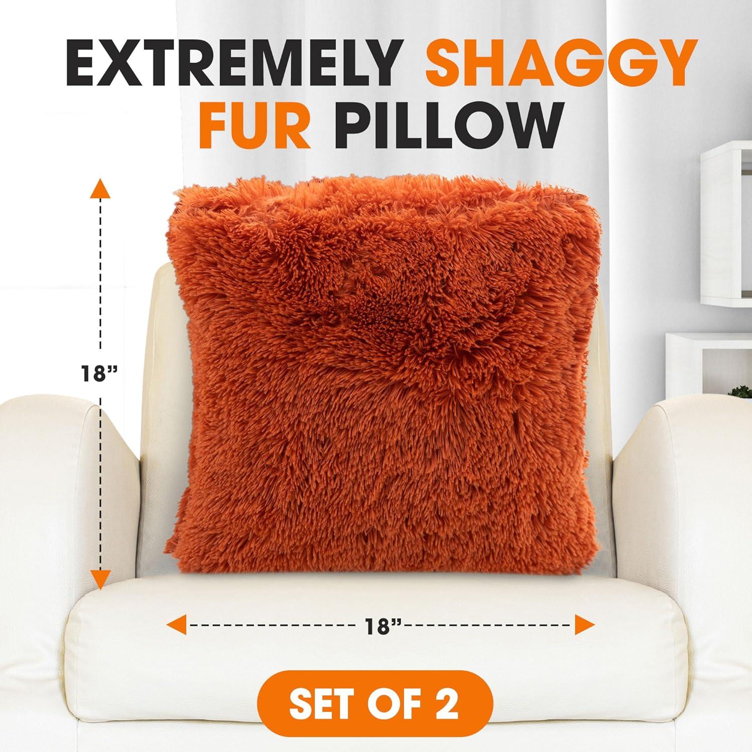 Faux Fur Throw Pillow