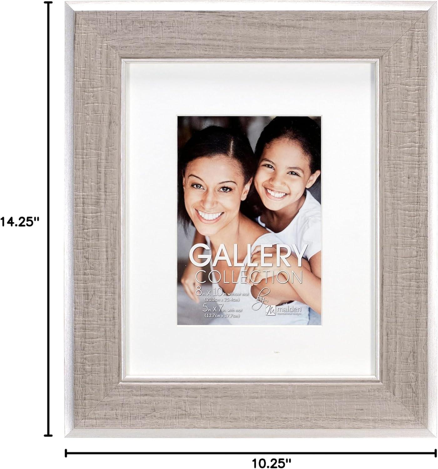 Gray and Silver Rectangular Wall Mount Picture Frame