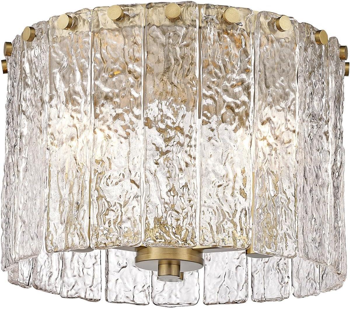 Z-Lite Glacier 3 - Light Flush Mount in  Modern Gold