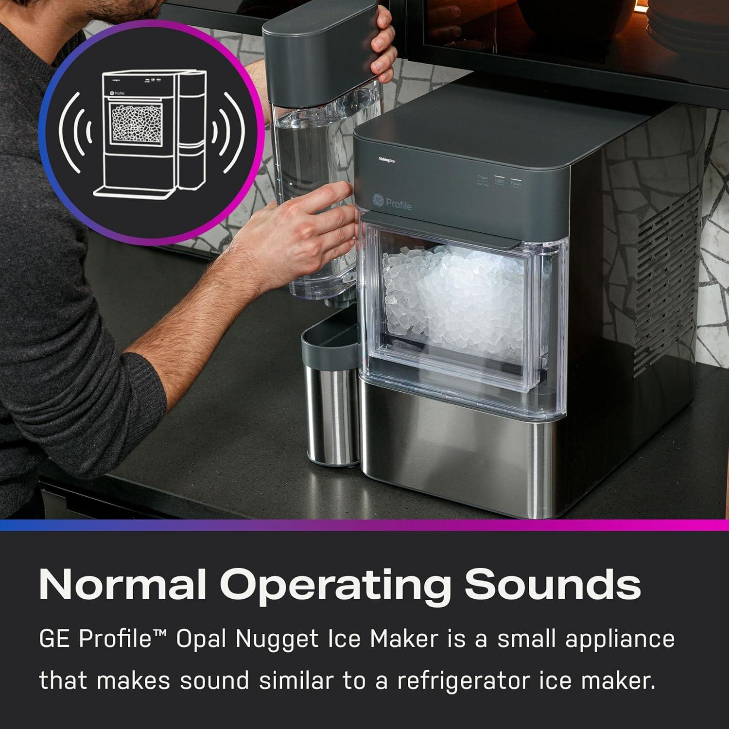 GE Profile Opal 2.0 Ultra Nugget Ice Maker in Stainless Steel