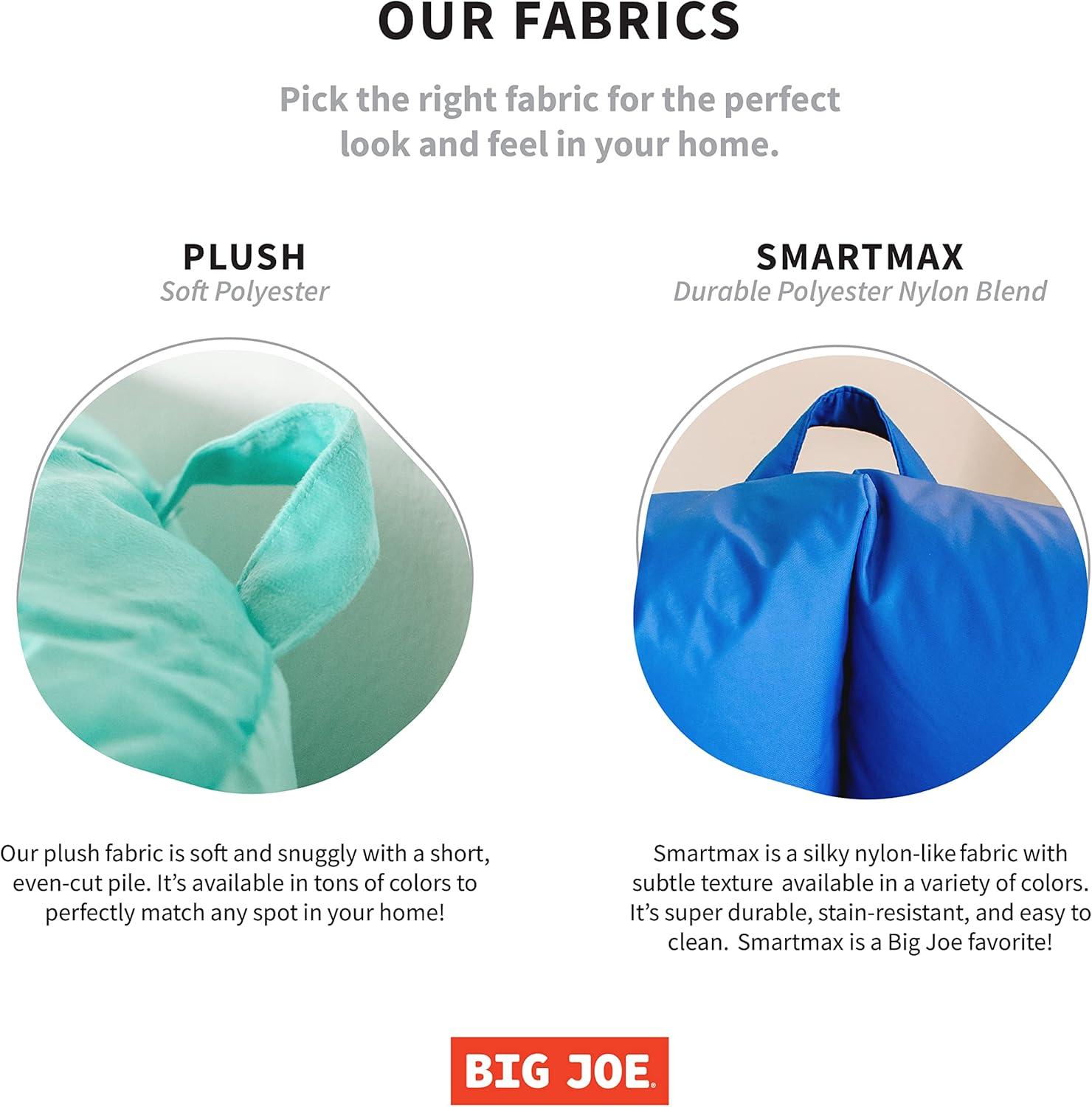 Big Joe Milano Bean Bag Chair, Nylon Polyester Blend, Navy