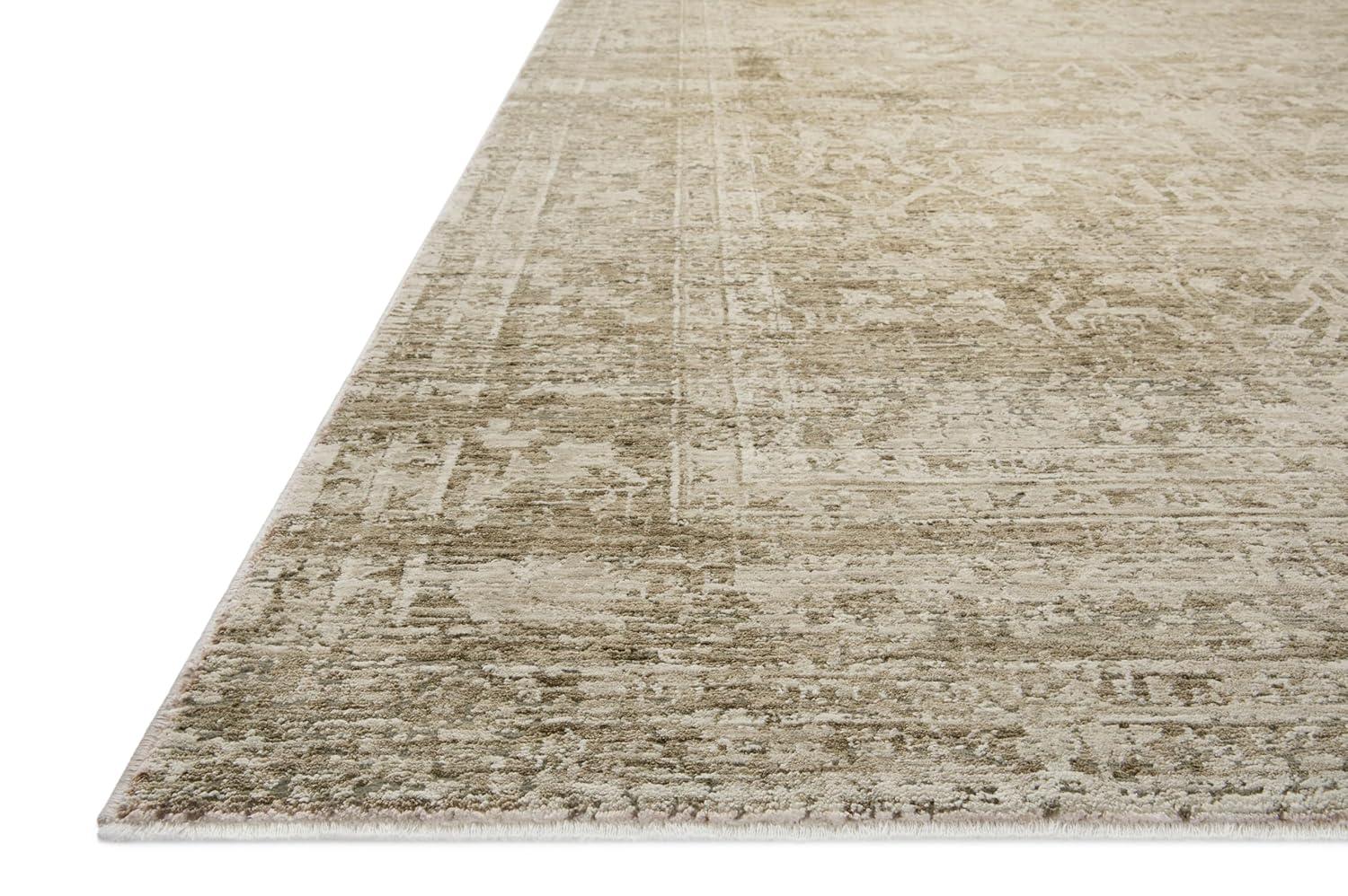 Honora Rug by Amber Lewis x Loloi - Khaki and Beige / 3'9" x 5'9"