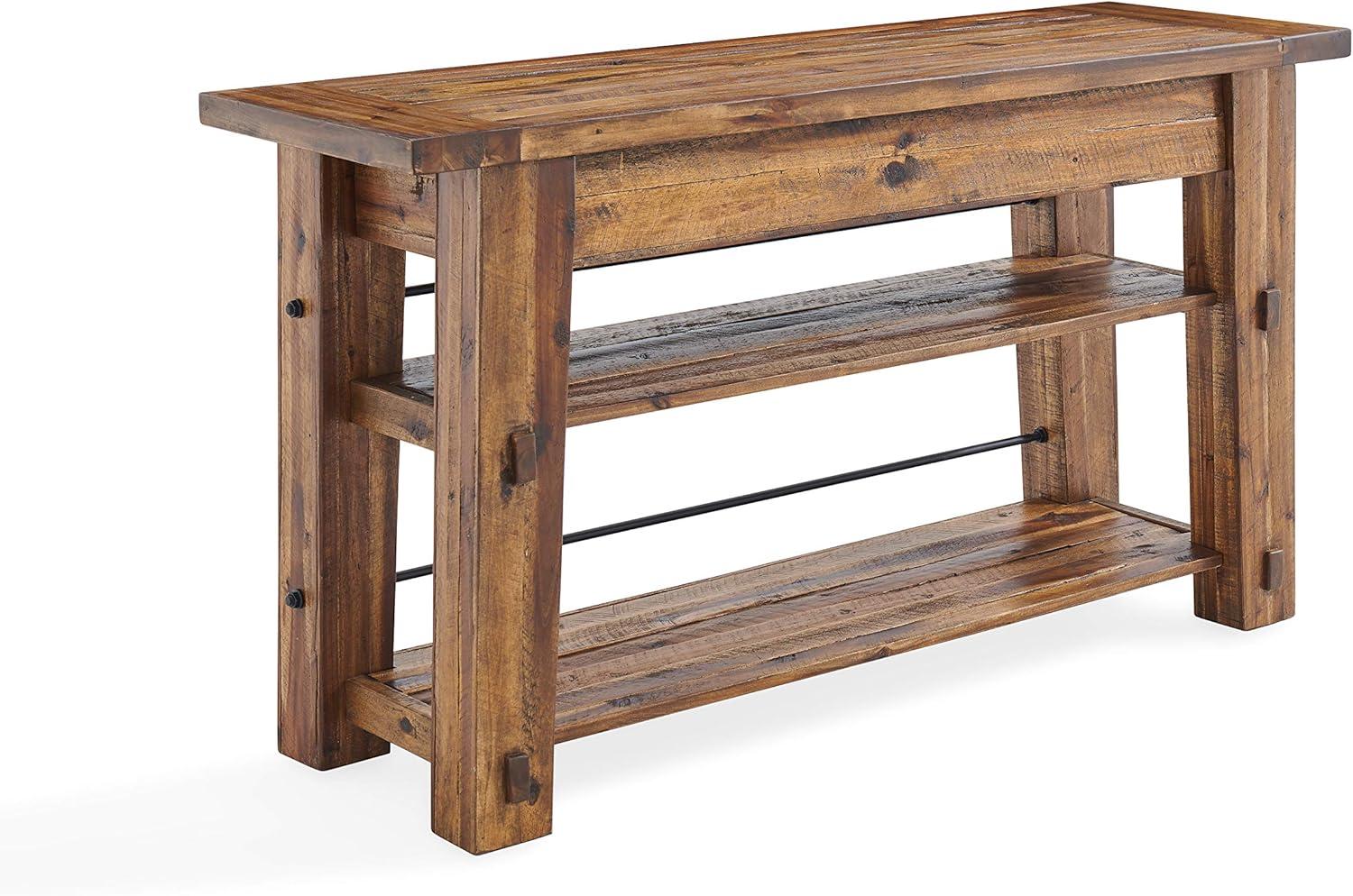 Durango Industrial Wood Console/Media Table: Sofa Table, UPC 848595013520 - Alaterre Furniture