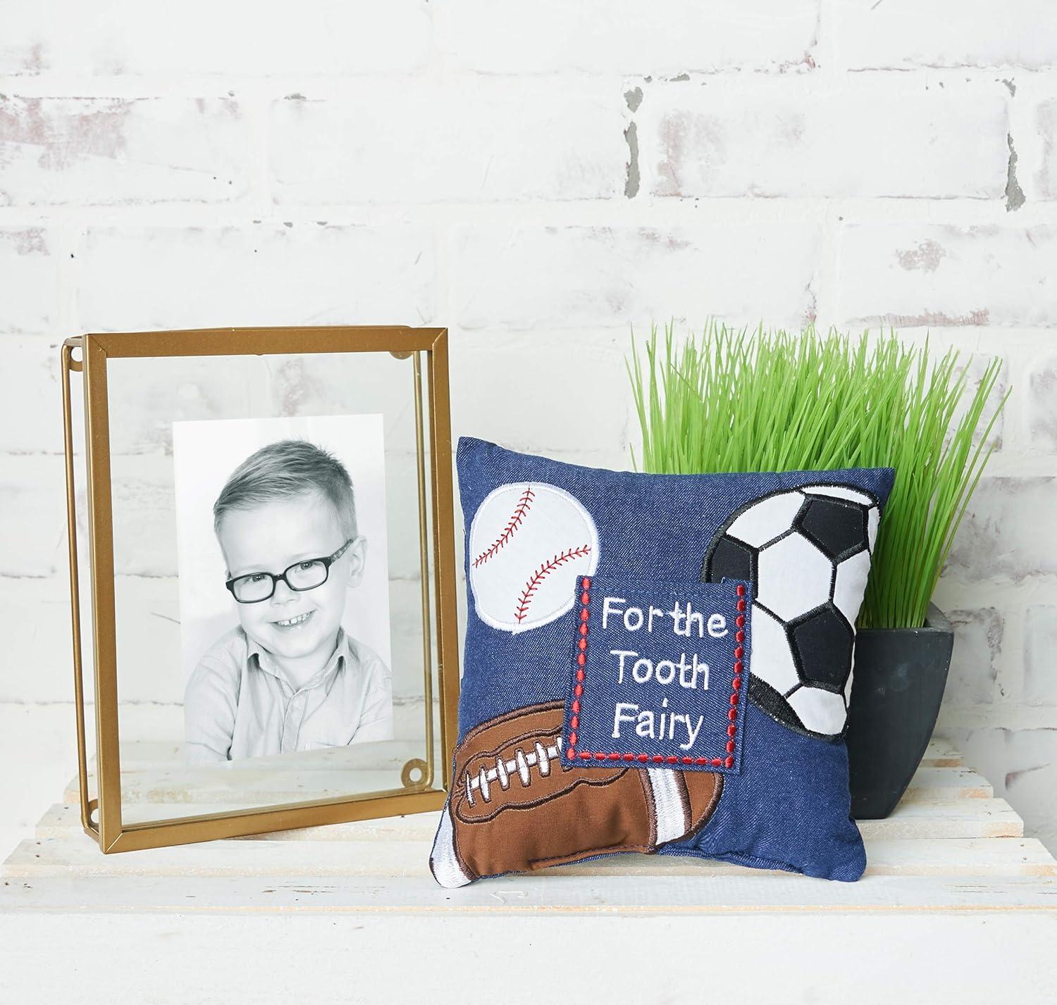 C&F Home 6" x 6" "For the Tooth Fairy" Embroidered Small Petite Size Accent Throw Pillow