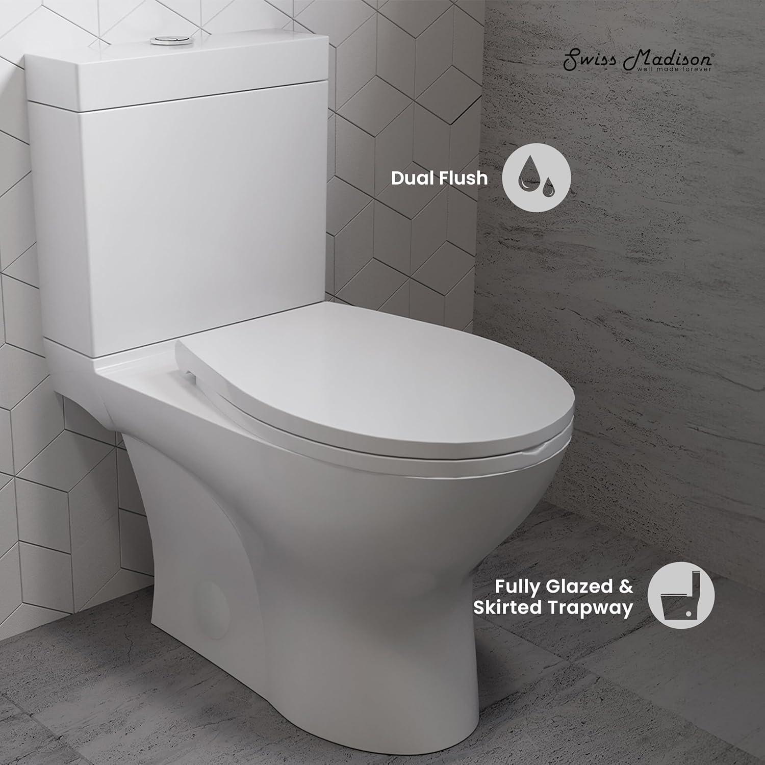 Caché Two-Piece Elongated Toilet Dual-Flush 1.1/1.6 gpf