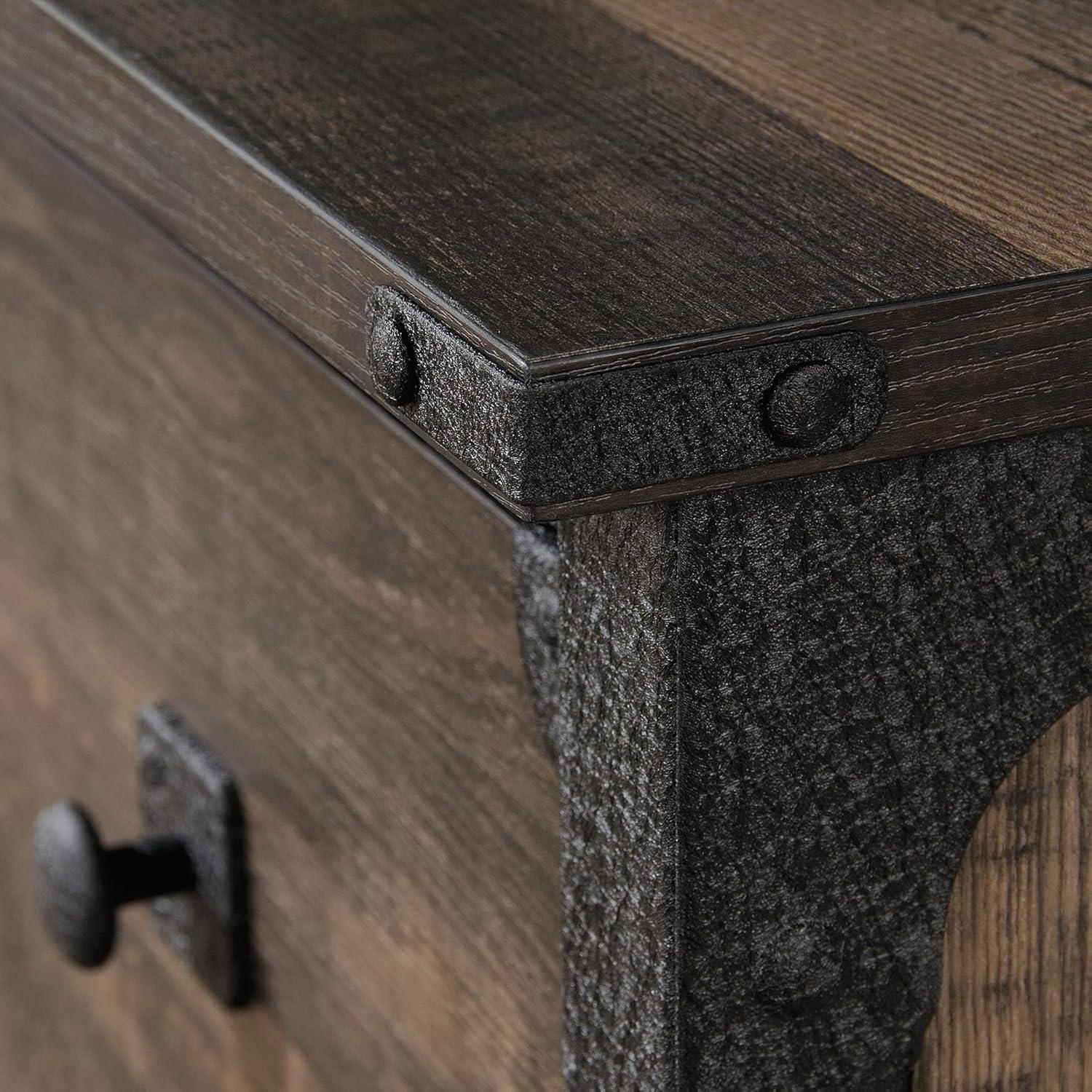 2 Drawer Steel River Lateral File Cabinet Carbon Oak - Sauder