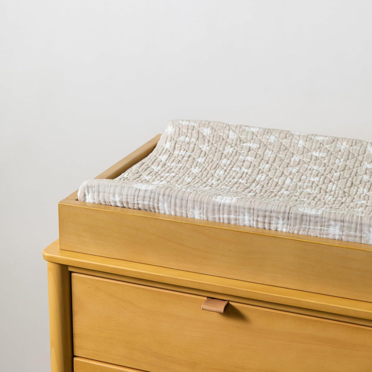 Beach Bum Quilted Muslin Changing Pad Cover