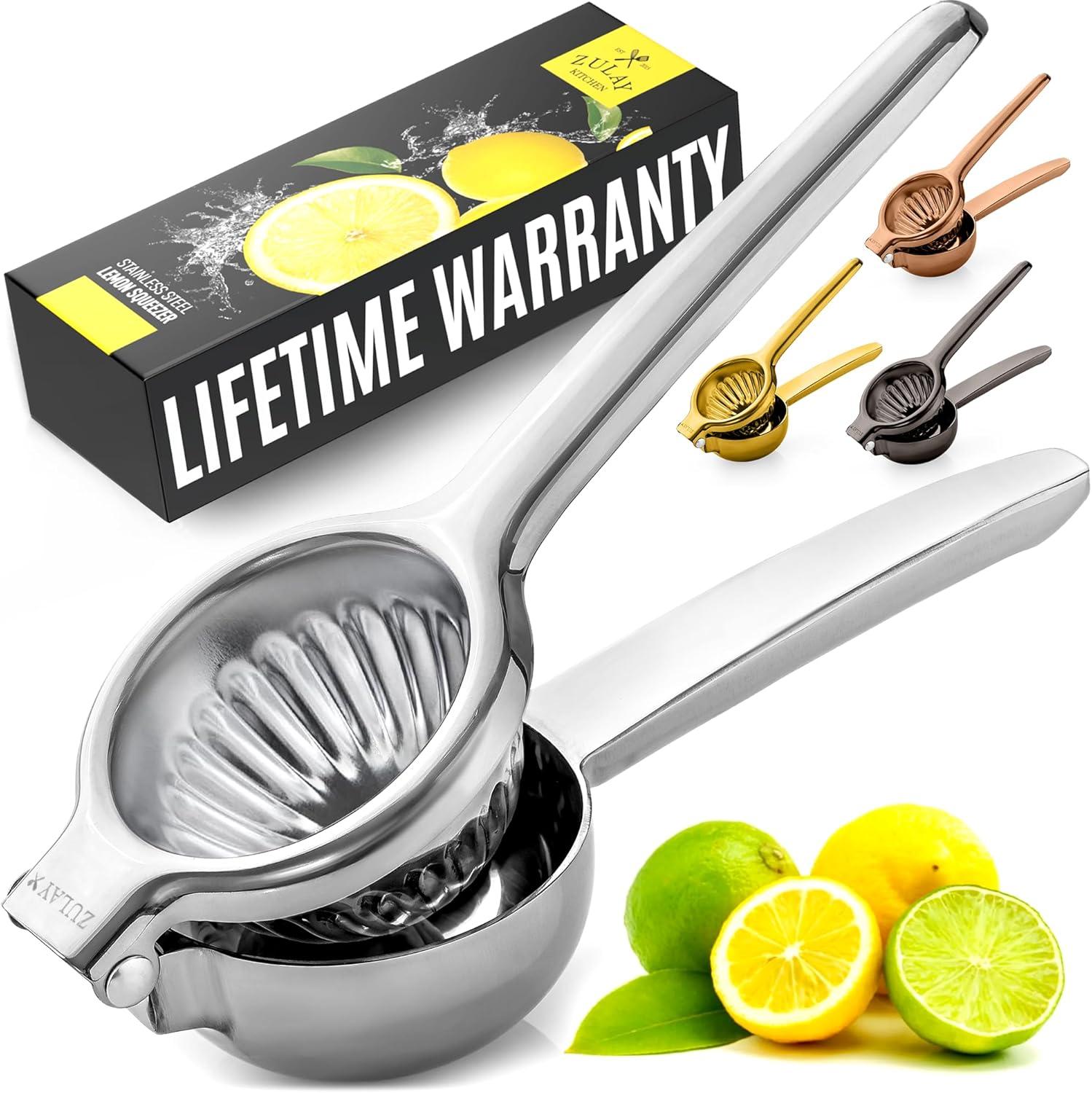 Heavy Duty Stainless Steel Citrus Press Juicer and Lime Squeezer