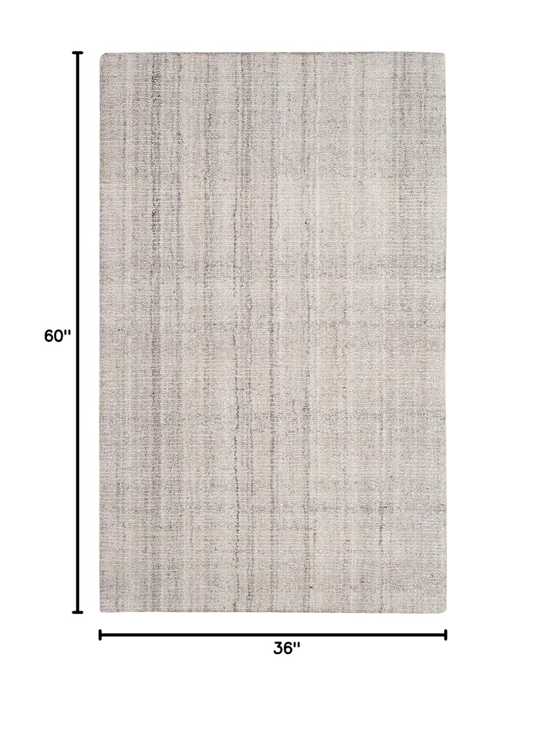 Abstract ABT141 Handmade Indoor Accent Rug - Light Grey - 3'x5' - Safavieh
