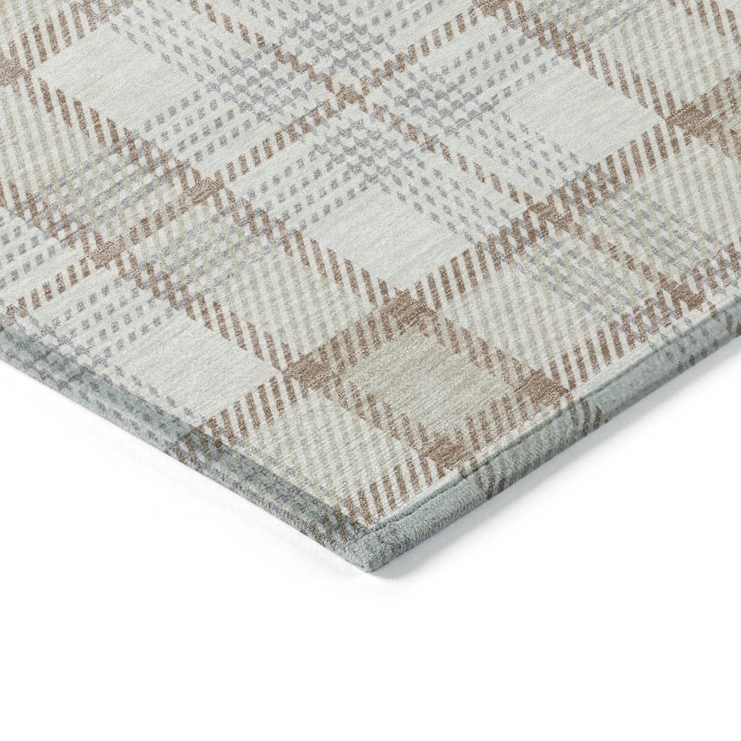 Addison Rugs Chantille Indoor/Outdoor Transitional Geometric, Abstract Linen Washable Rectangle Rug, 1'8" x 2'6"