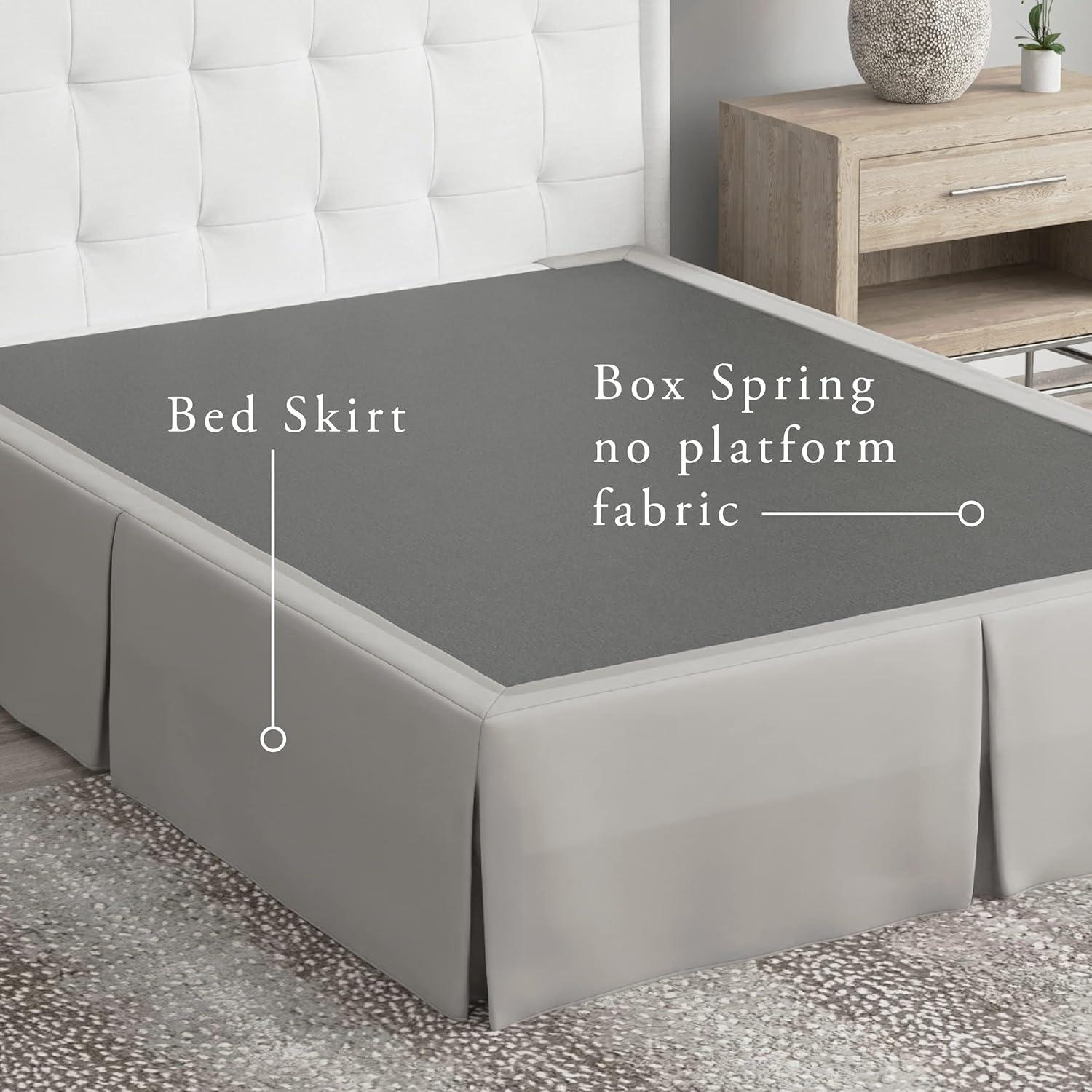 Fresh Ideas Pleated Wrinkle Resistant Wrap Around Bed Skirt