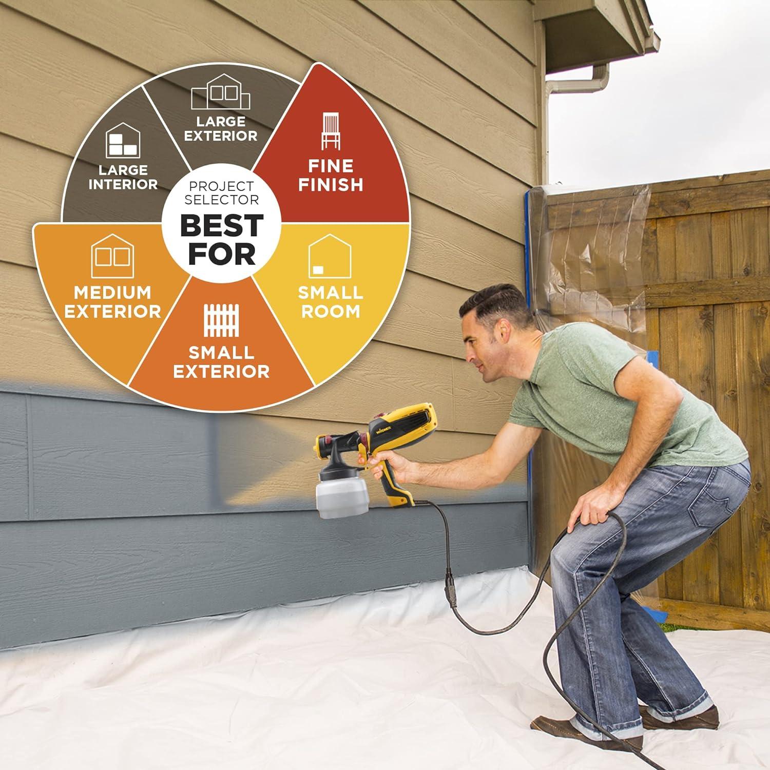 Wagner FLEXIO 590 Paint Sprayer for Indoor and Outdoor Projects