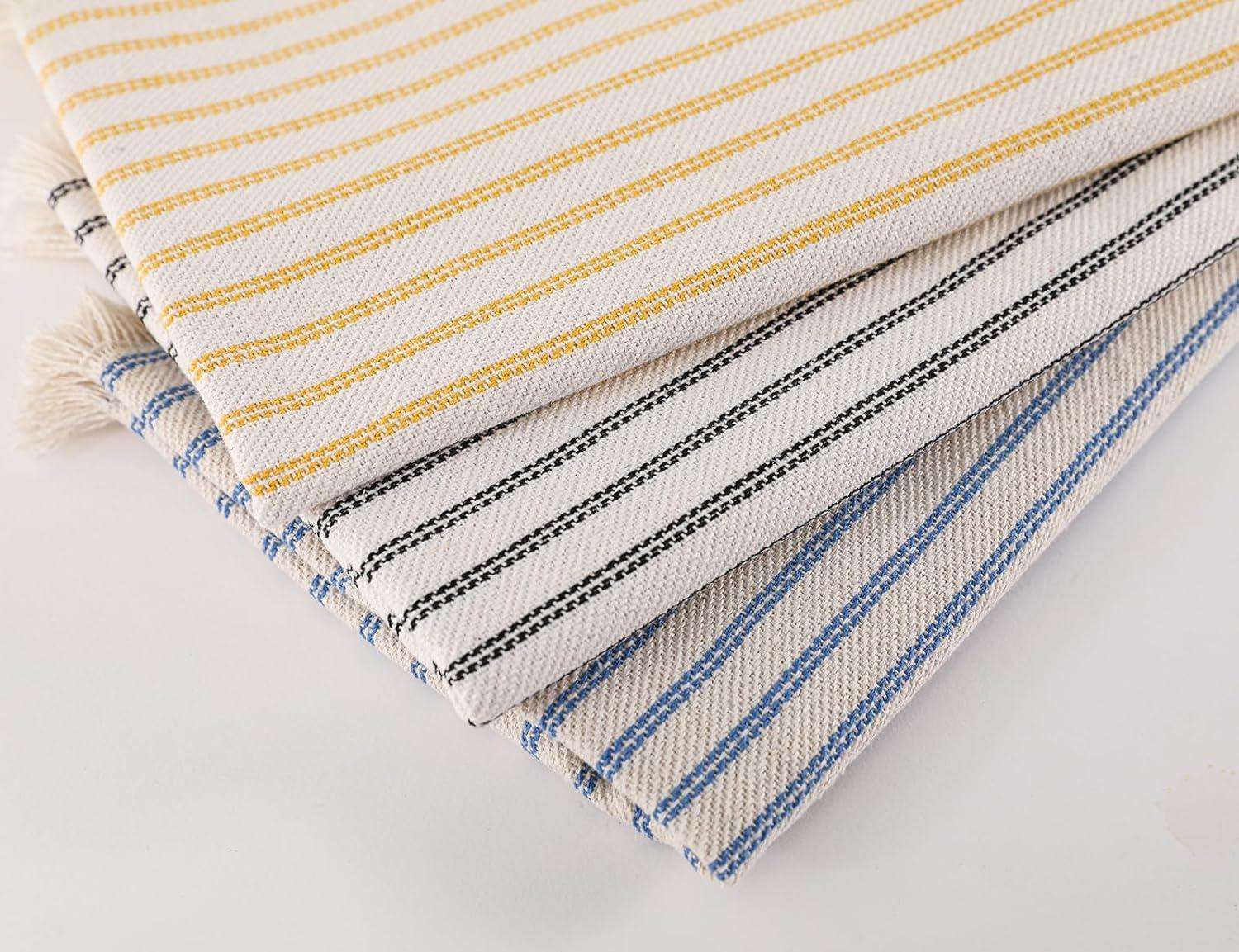 PANOD Decorative Boho Long Lumbar Pillow Cover 14x22,Super Soft Cotton Modern Long Rectangle Pillow Cover Pillow Case for Bed Sofa Couch Farmhouse Livingroom,Yellow