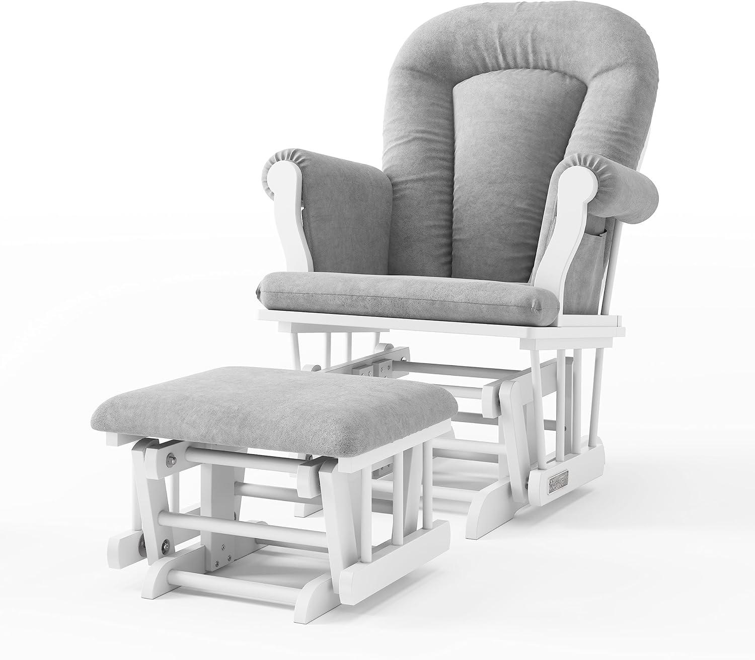 Cozy Glider Rocker and Ottoman