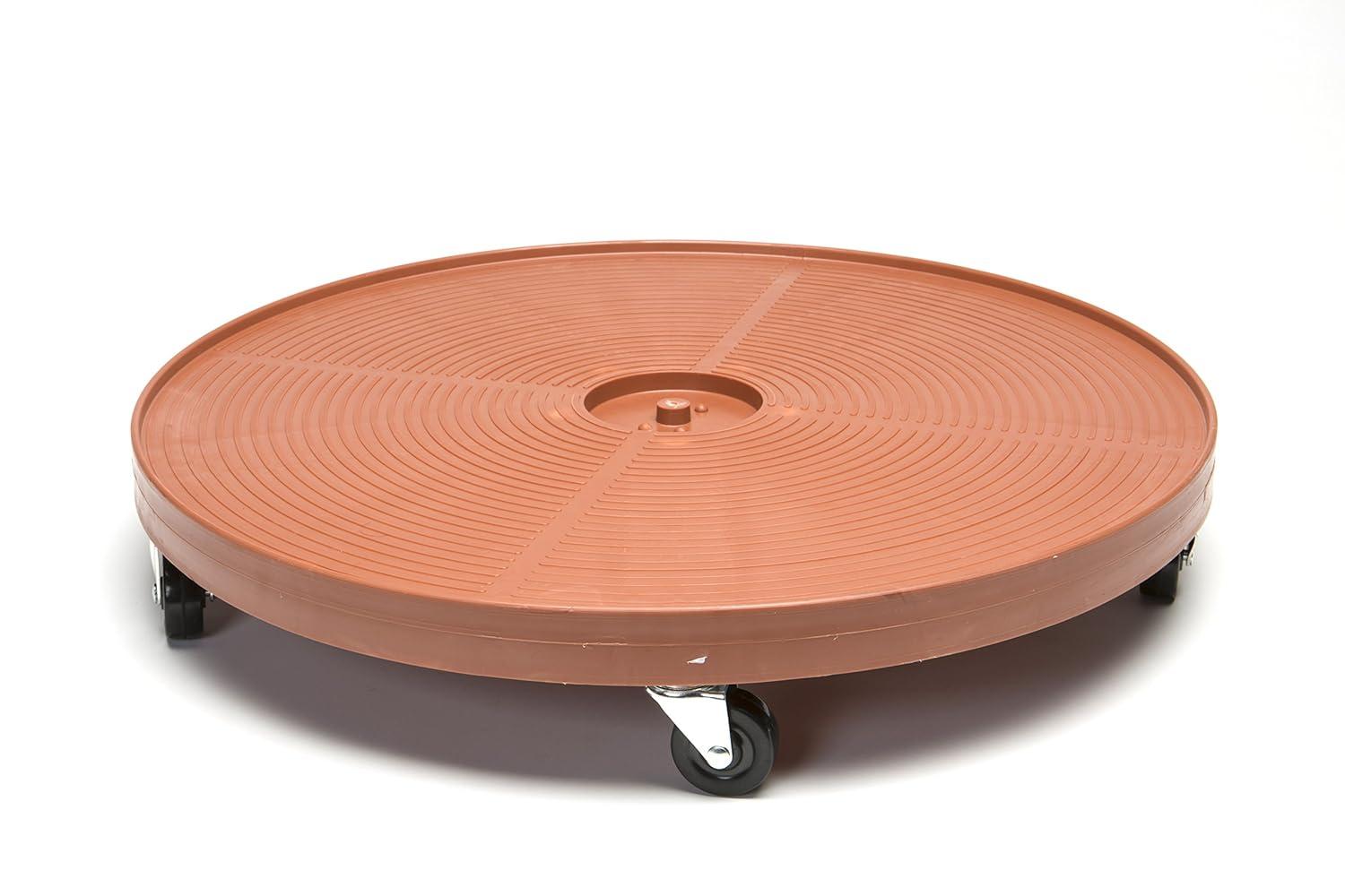 DeVault Heavy Duty Plastic Plant Dolly, Terracotta, 24in