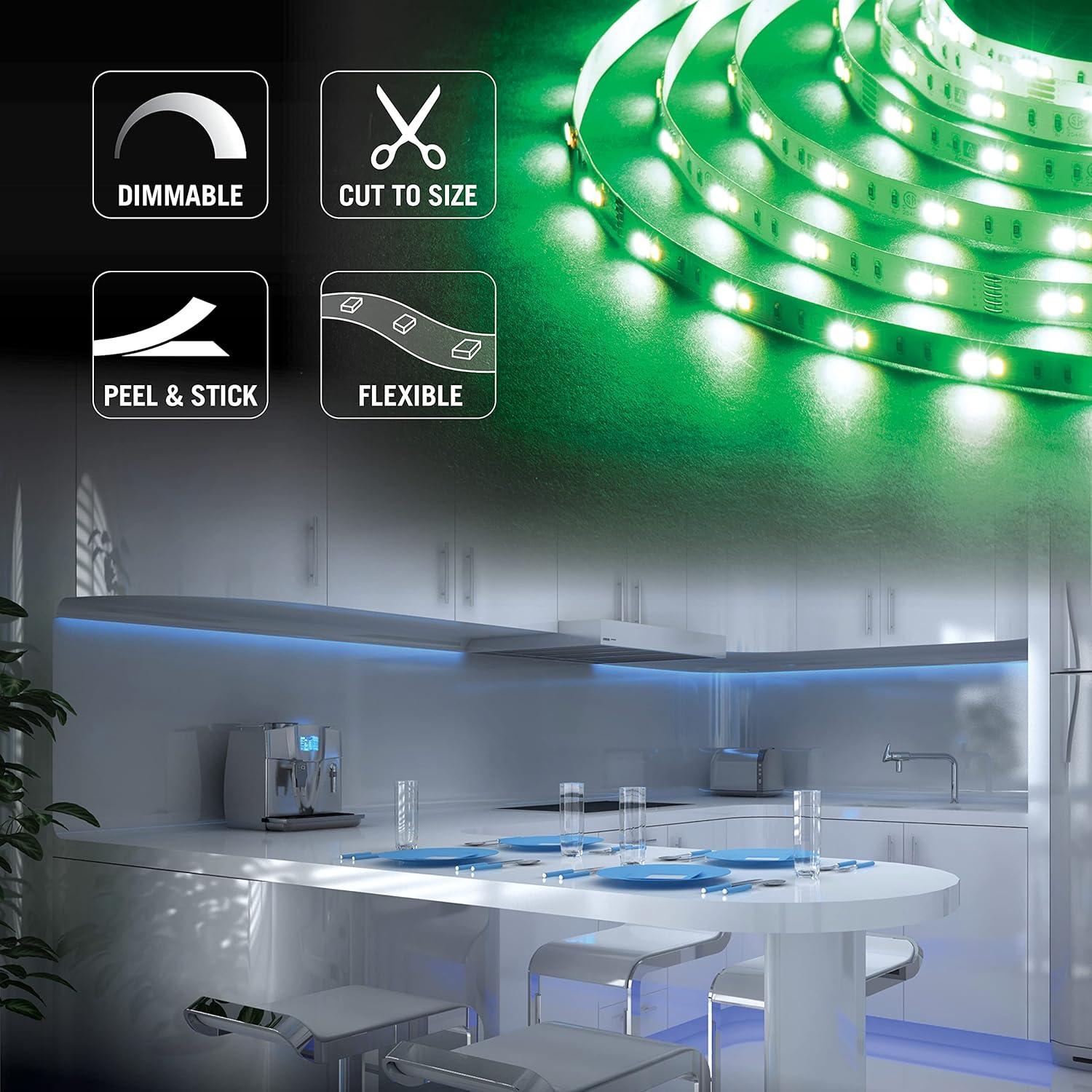 RibbonFlex Pro, 24V, RGB+W, 30+30LEDs/M, IP20, 10M Under Cabinet Tape Light